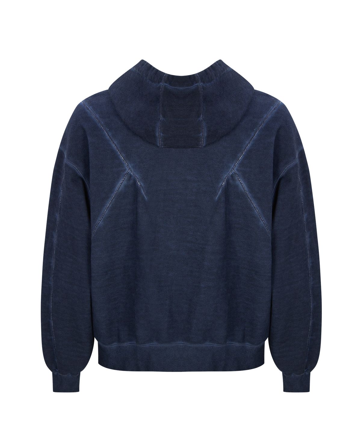 언지미크(UNGIMMICK) VINTAGE WASHED PIPING HOODIE (NAVY)