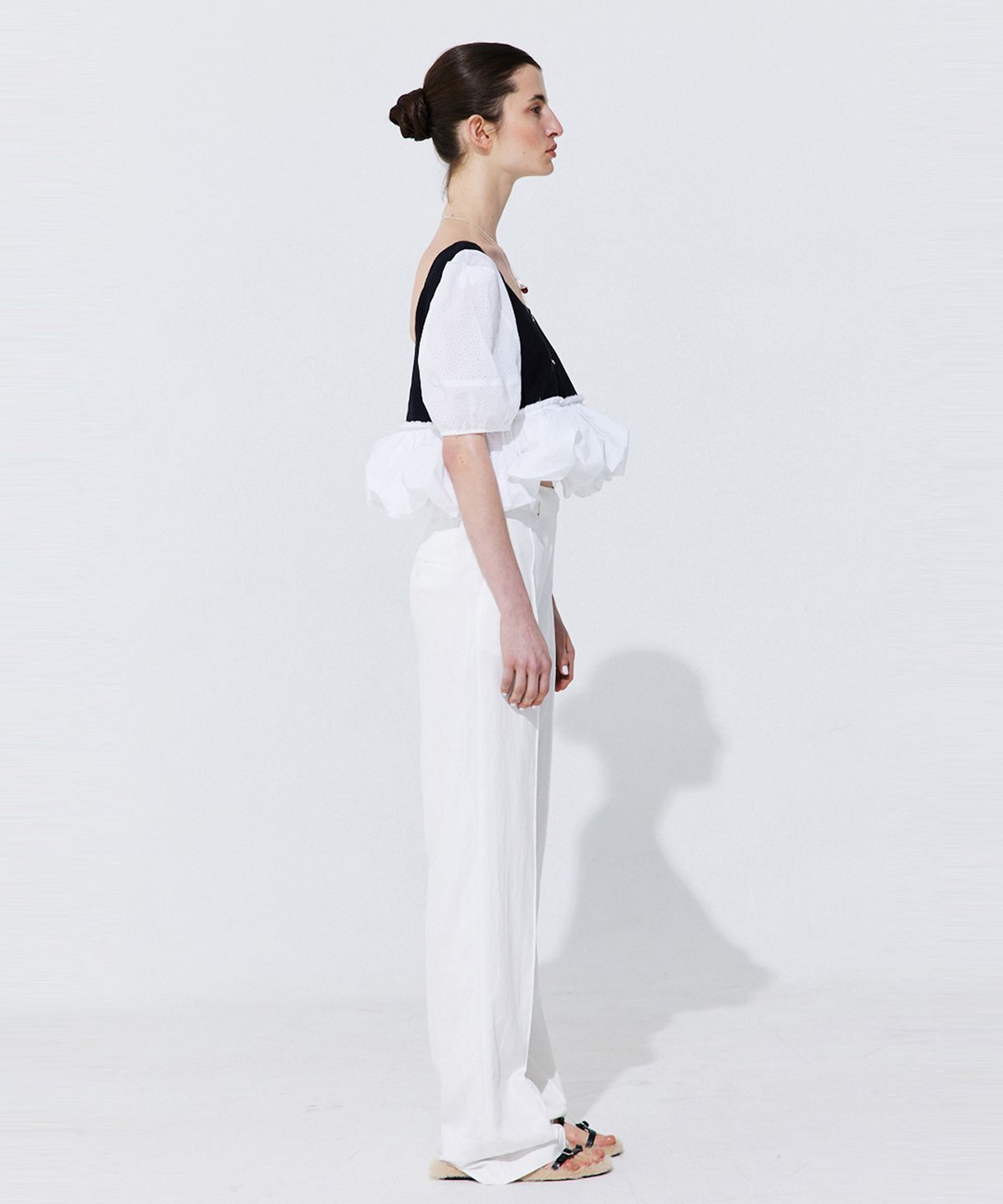 분더캄머(WNDERKAMMER) Belted Straight Trousers_White (벨티드 스트레이드 트라우저_화이트)