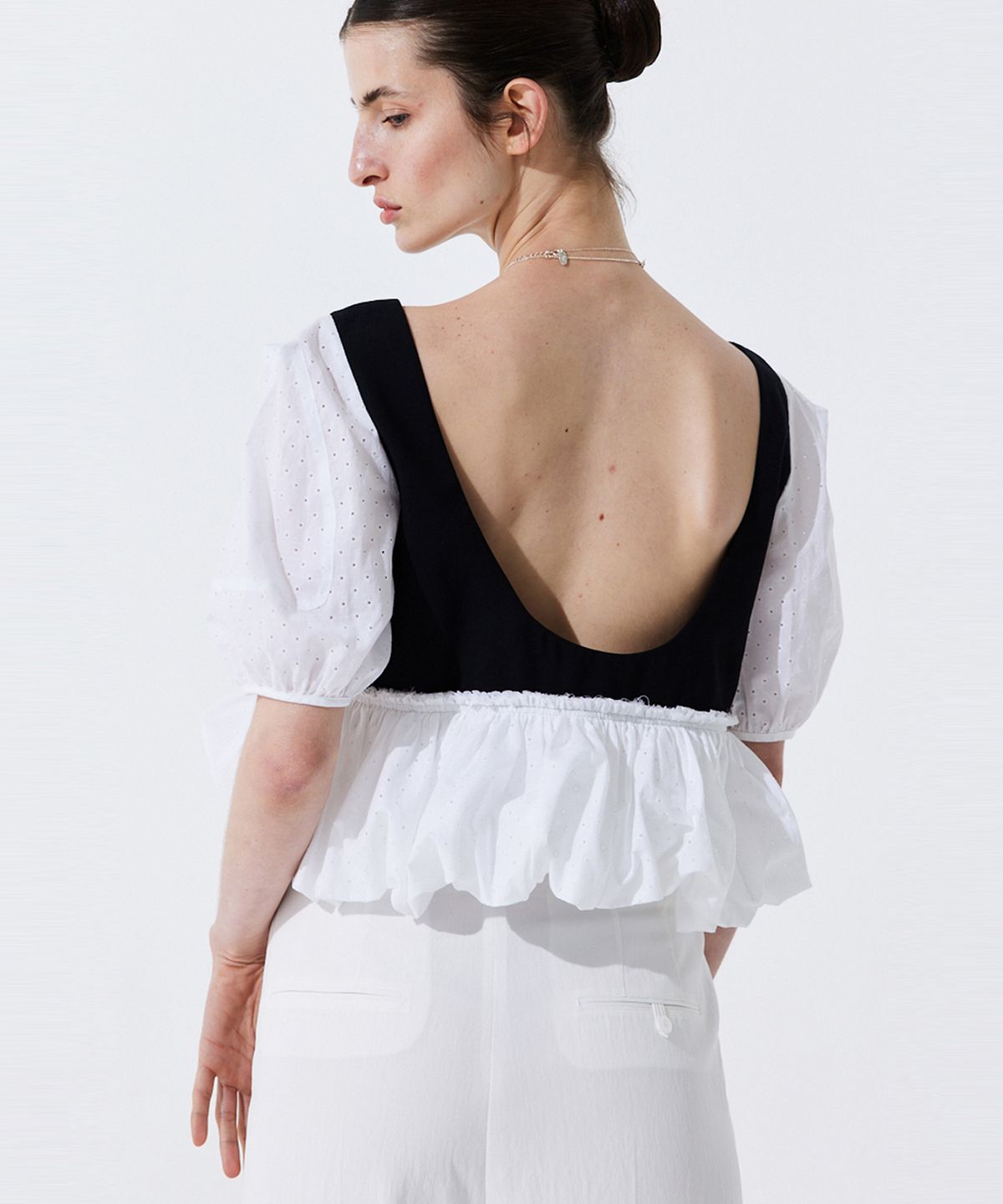 분더캄머(WNDERKAMMER) Belted Straight Trousers_White (벨티드 스트레이드 트라우저_화이트)