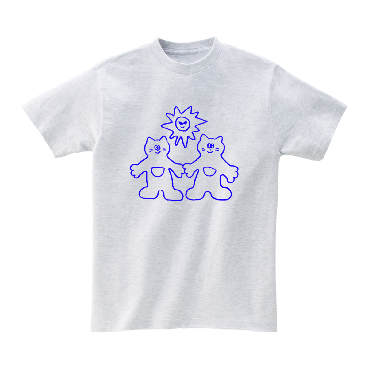 어썸어스(AWESOMEUS) (24SS)SUN AND CATS 2COLOR T_SHIRTS