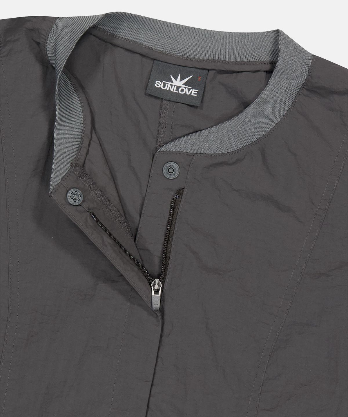 썬러브투어(SUNLOVETOUR) Cargo Nylon Zip Dress Charcoal