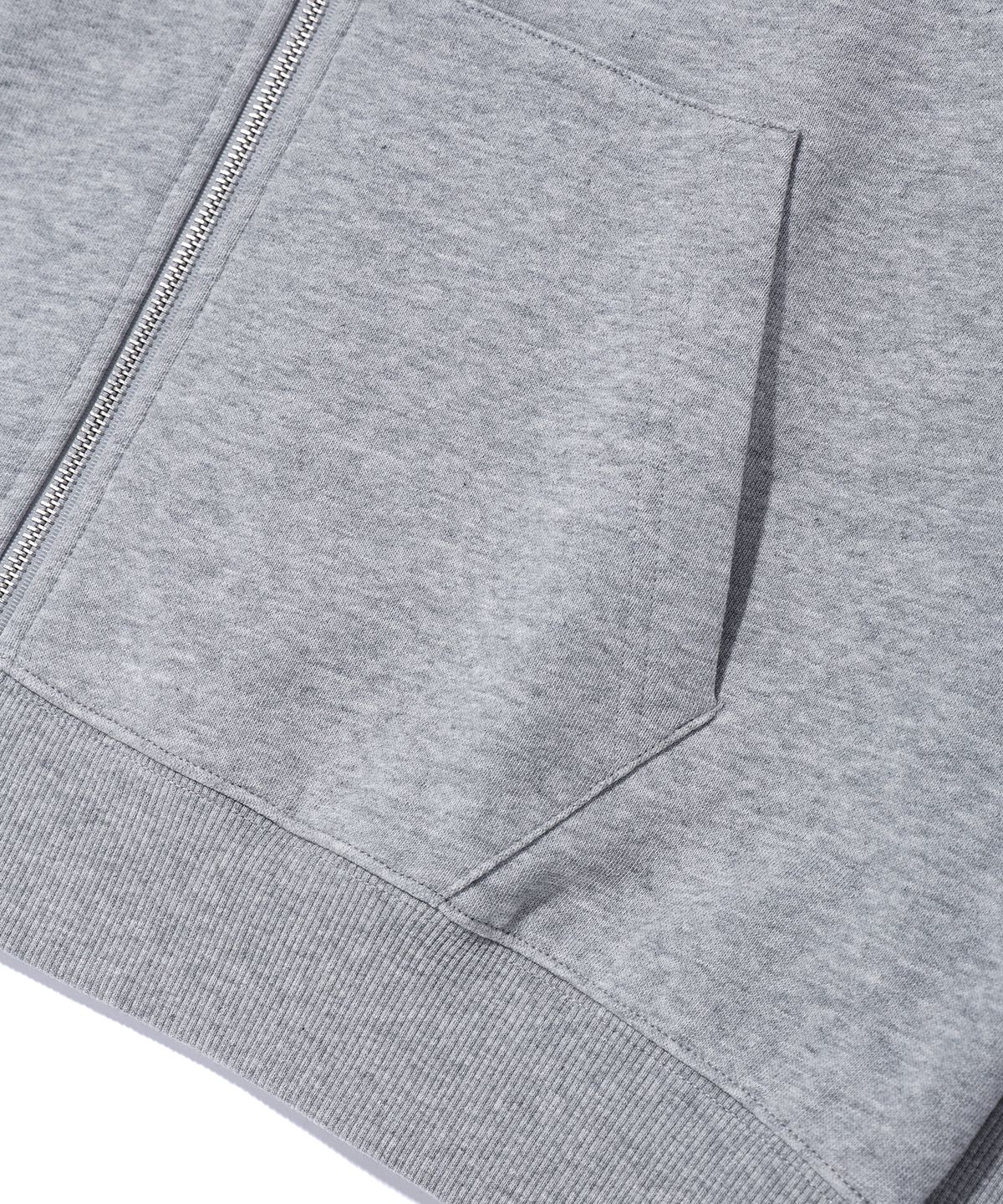 크리틱(CRITIC) WORMHOLE LOGO HOODIE ZIP-UP MELANGE GREY