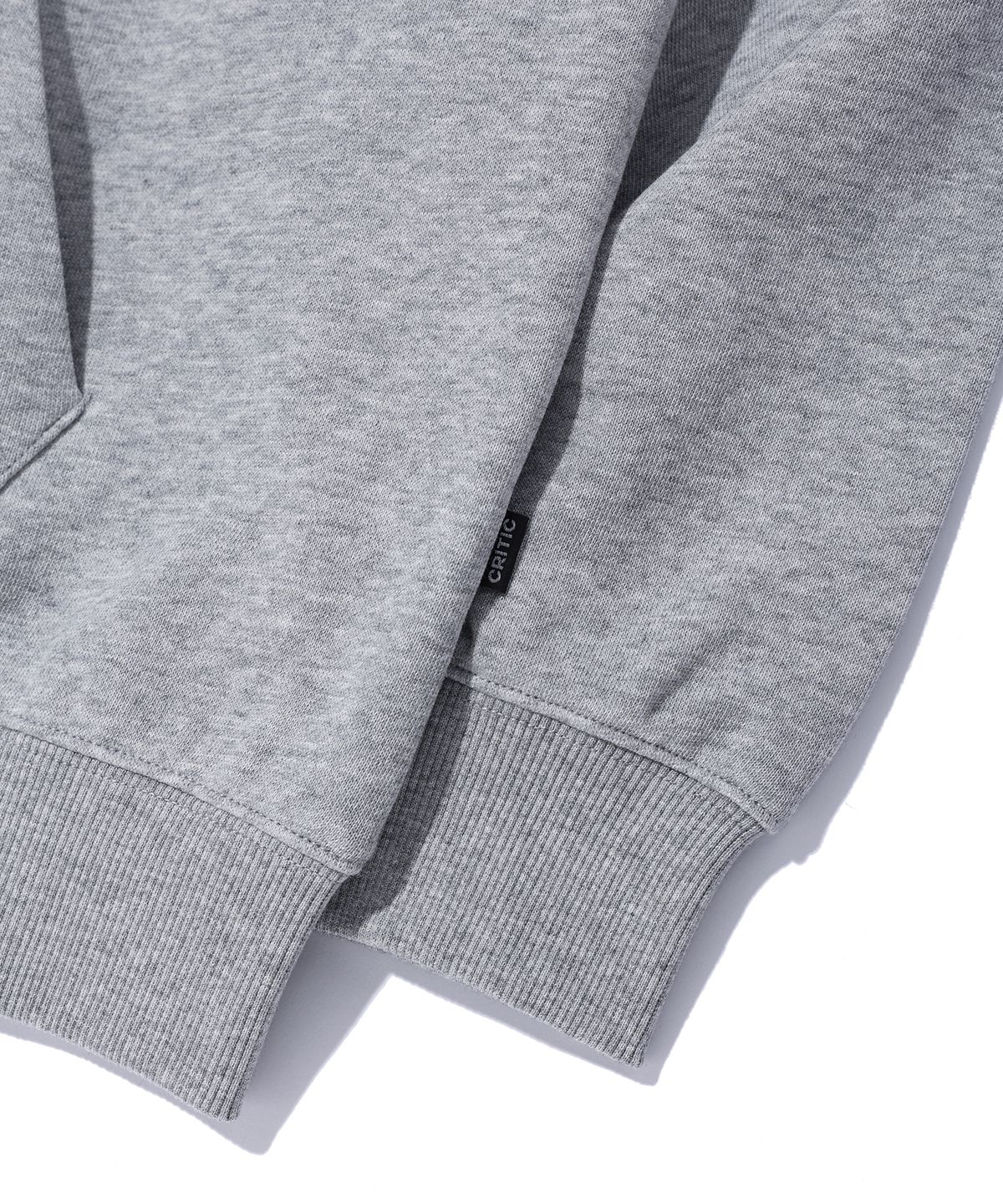 크리틱(CRITIC) WORMHOLE LOGO HOODIE ZIP-UP MELANGE GREY