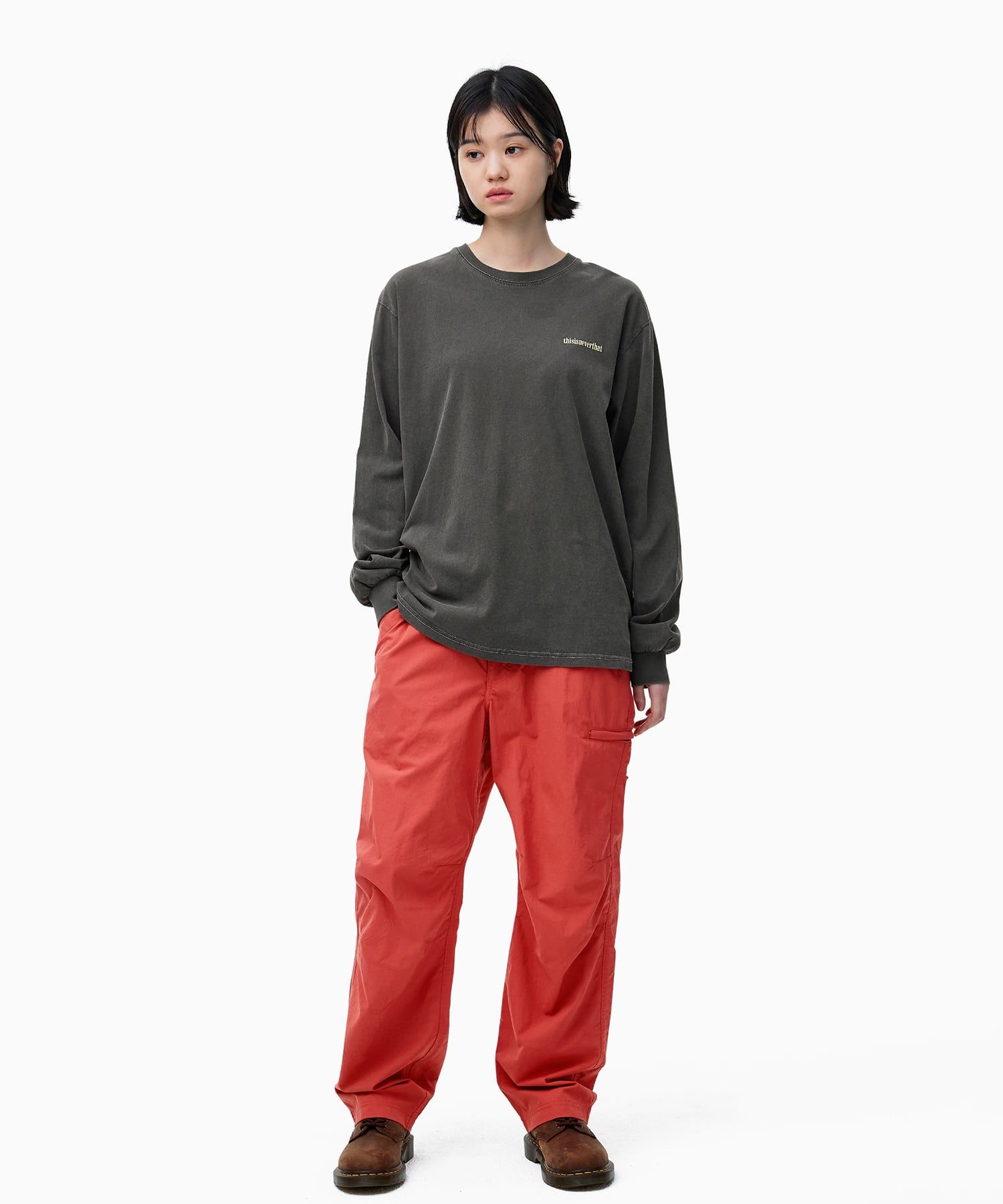 さらに100円引き◆thisisneverthat◆Flame Onyx L/S Tee MUSINSA | thisisneverthat® Flame Onyx L/S Tee Mud