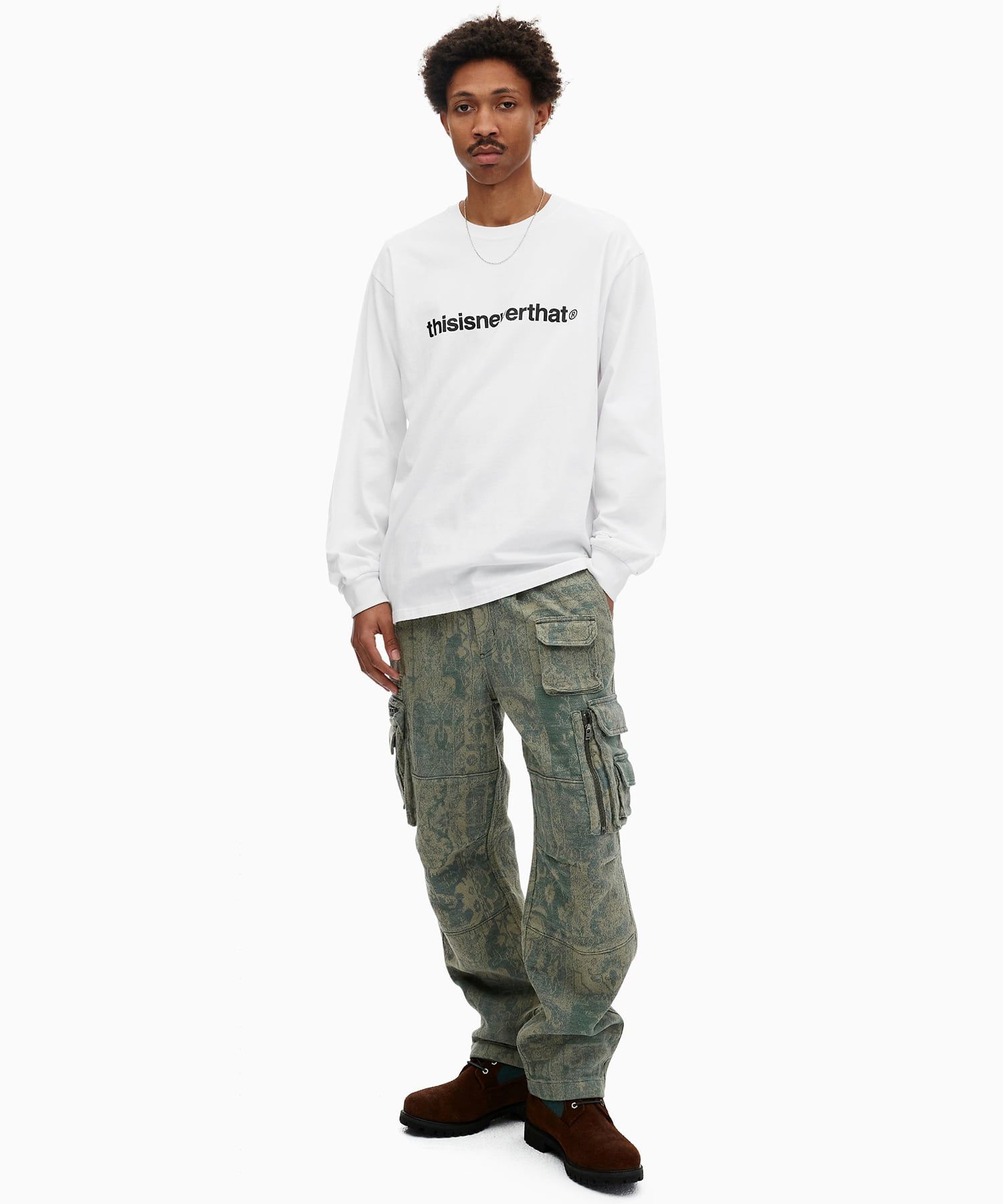 MUSINSA | thisisneverthat® (SS24) T-Logo L/S Tee White