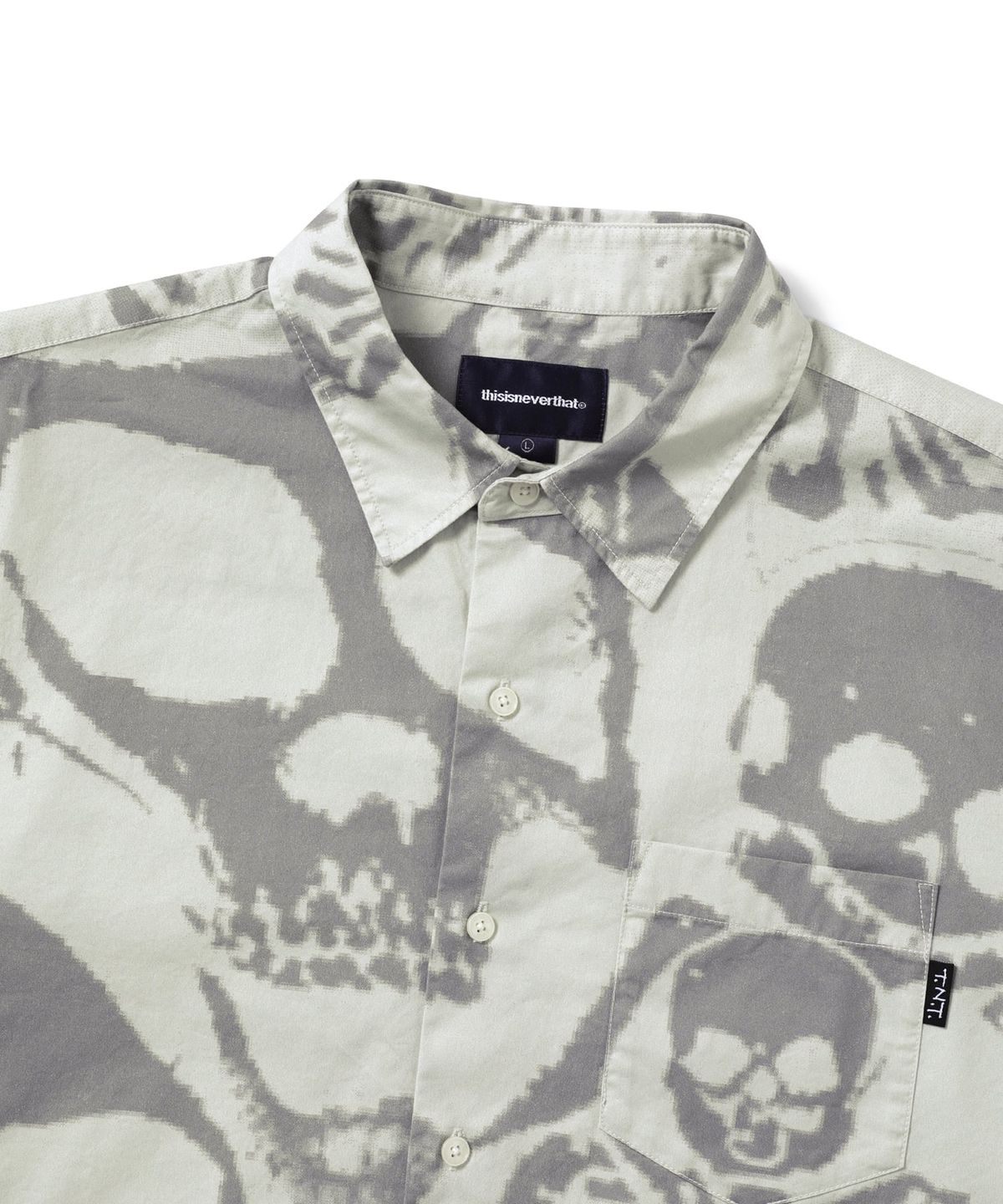 디스이즈네버댓(THISISNEVERTHAT) Skeletons Shirt Stone