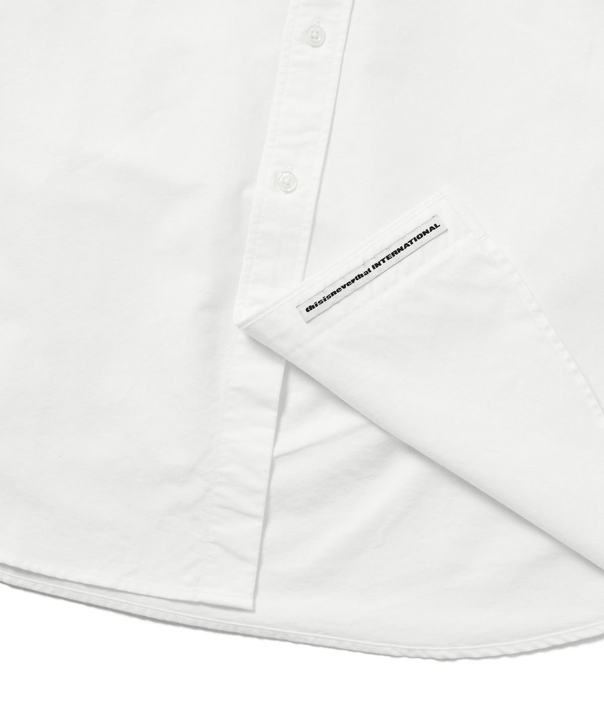 디스이즈네버댓(THISISNEVERTHAT) T-Logo Oxford Shirt White