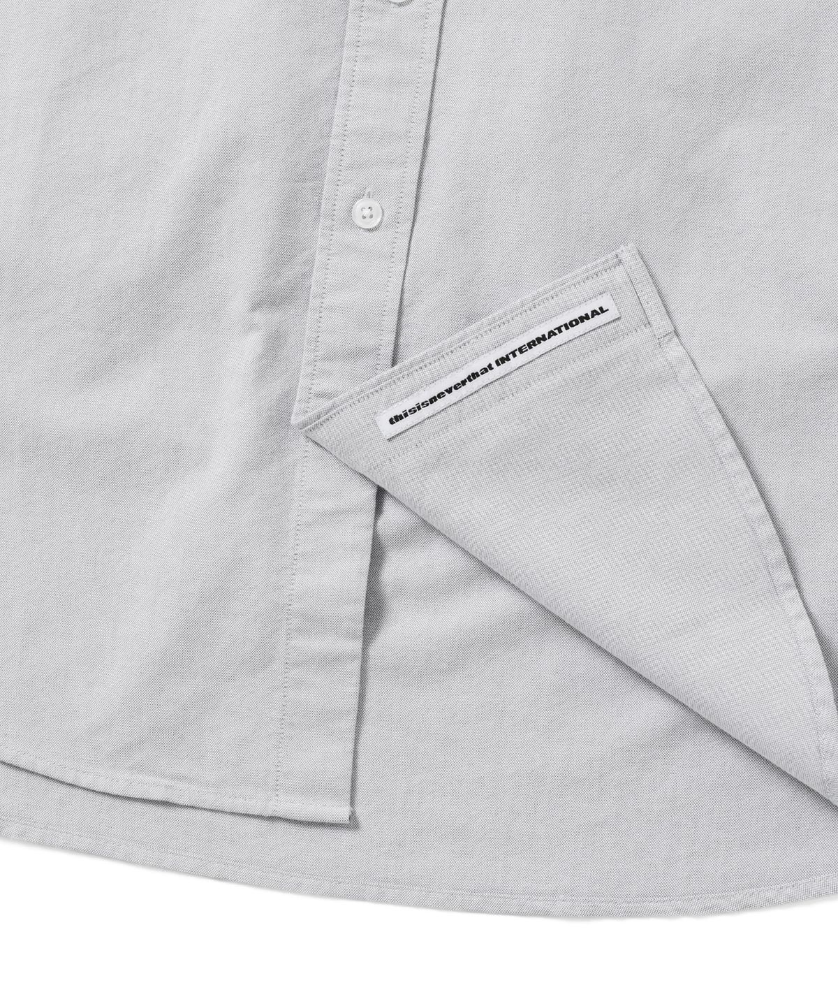 디스이즈네버댓(THISISNEVERTHAT) T-Logo Oxford Shirt Grey
