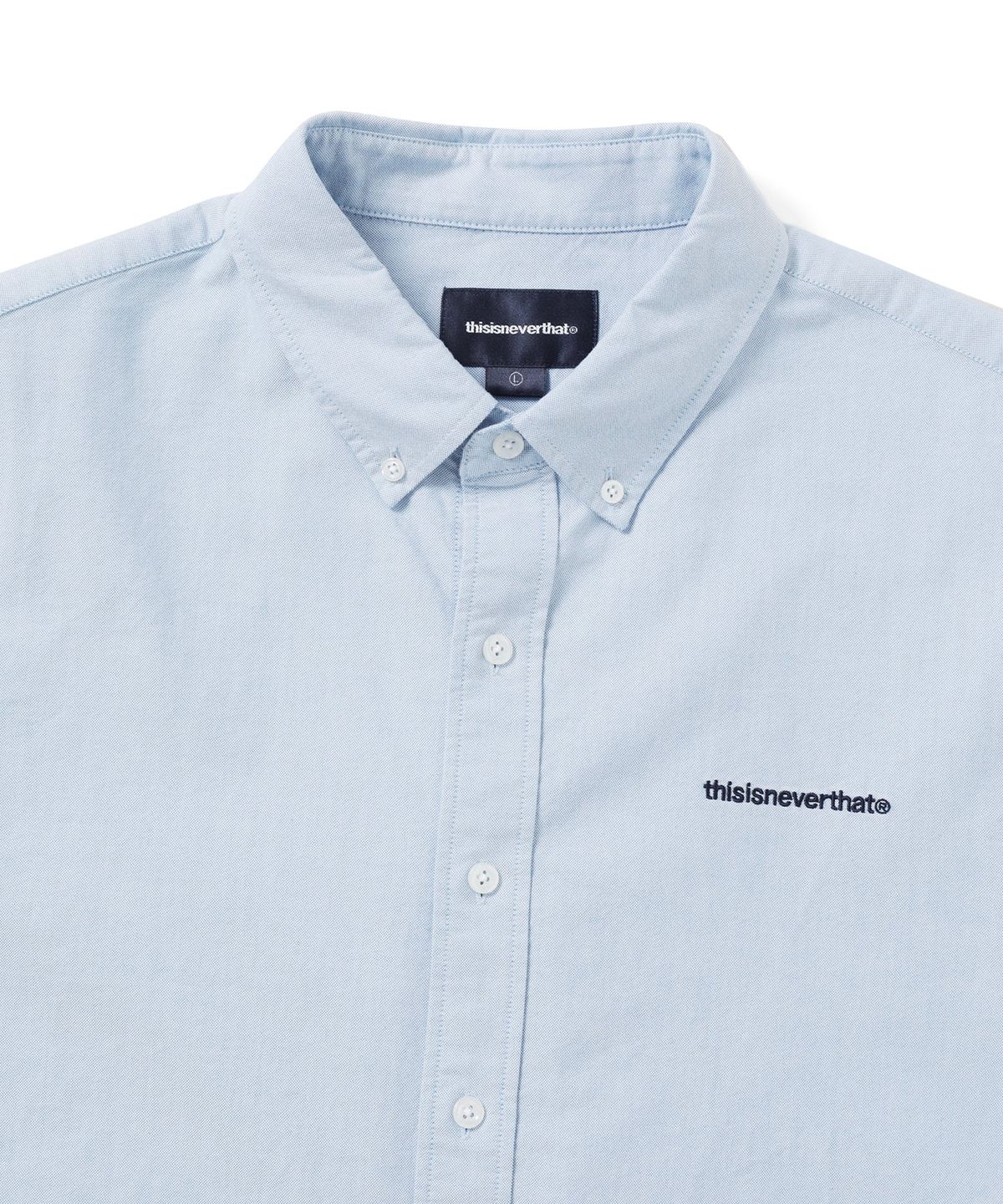 디스이즈네버댓(THISISNEVERTHAT) T-Logo Oxford Shirt Blue