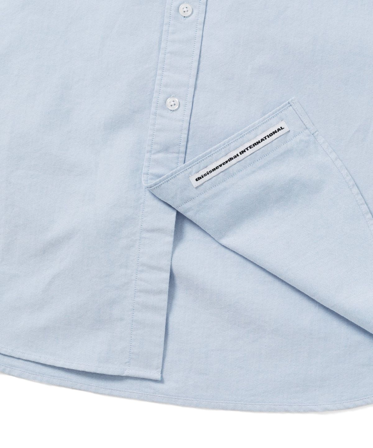 디스이즈네버댓(THISISNEVERTHAT) T-Logo Oxford Shirt Blue