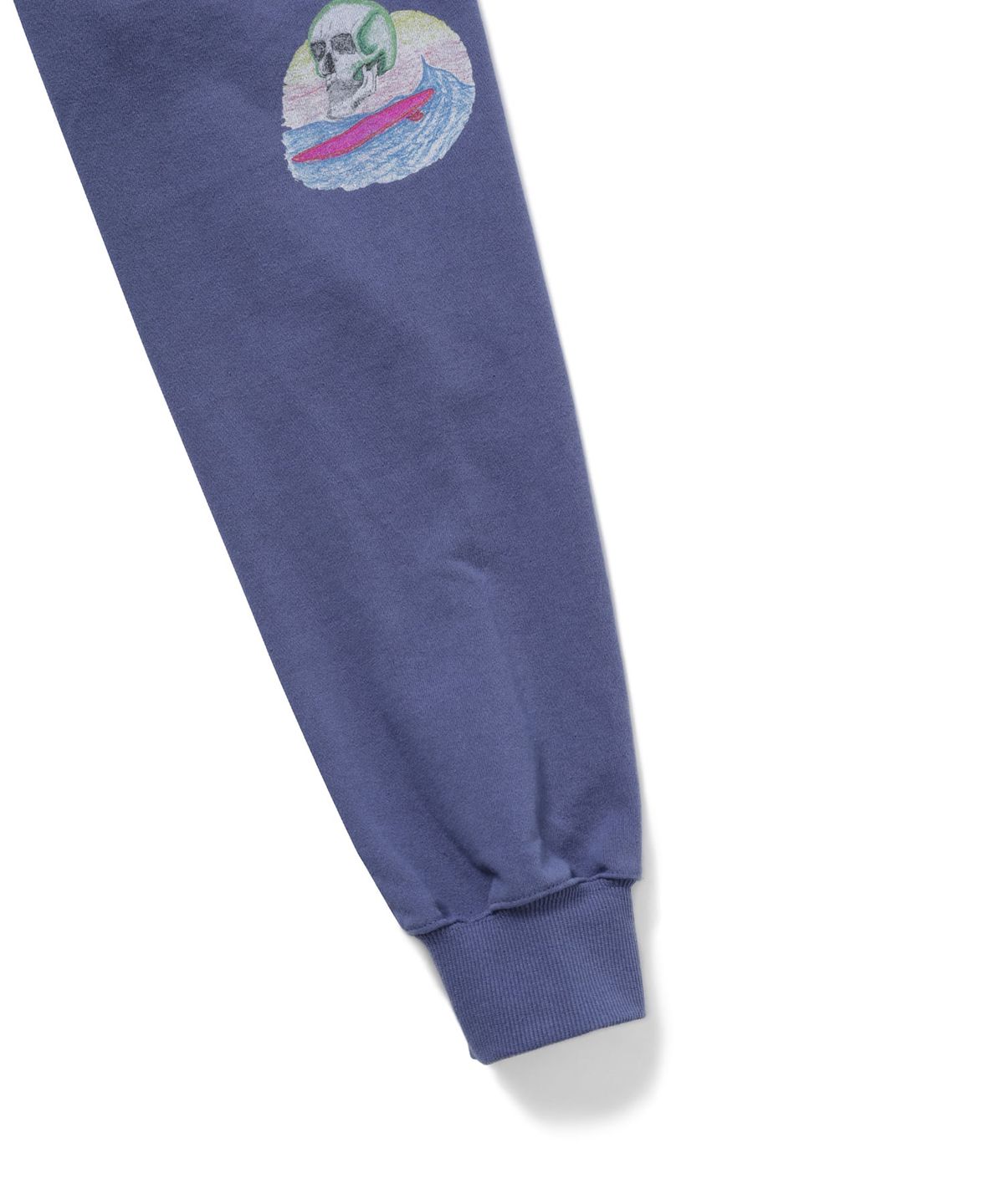 디스이즈네버댓(THISISNEVERTHAT) Surfing Skull Hoodie Purple Blue
