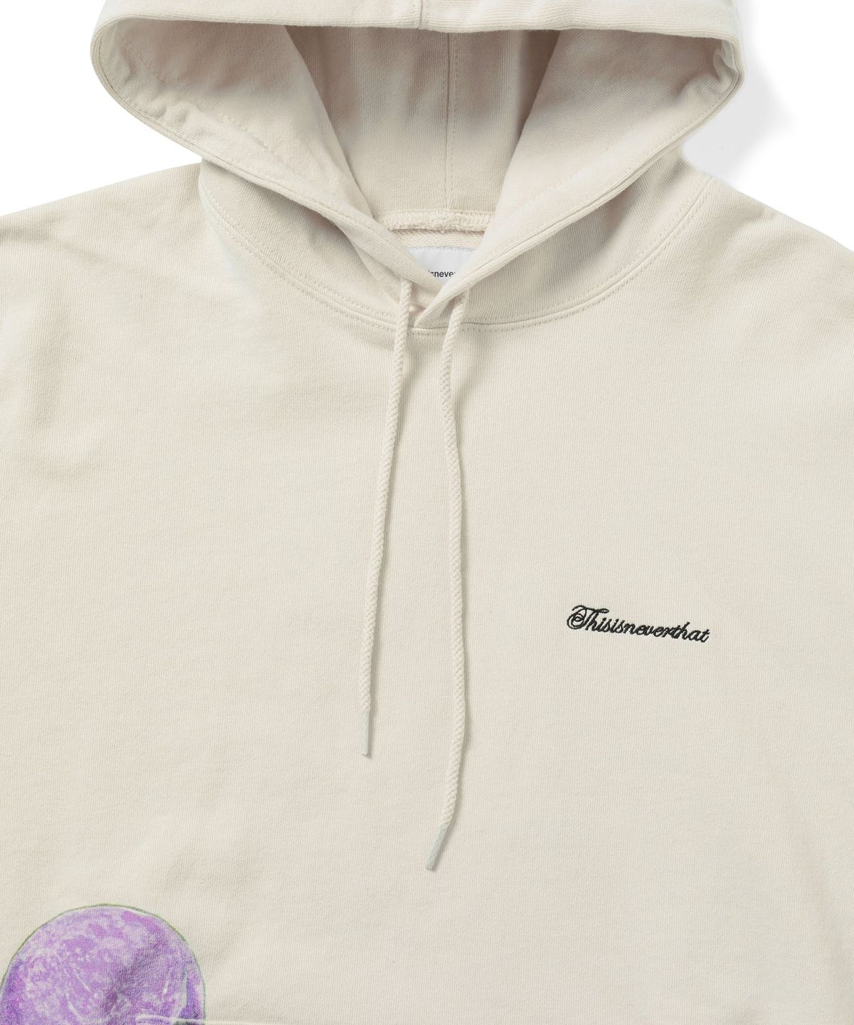 디스이즈네버댓(THISISNEVERTHAT) Surfing Skull Hoodie Natural