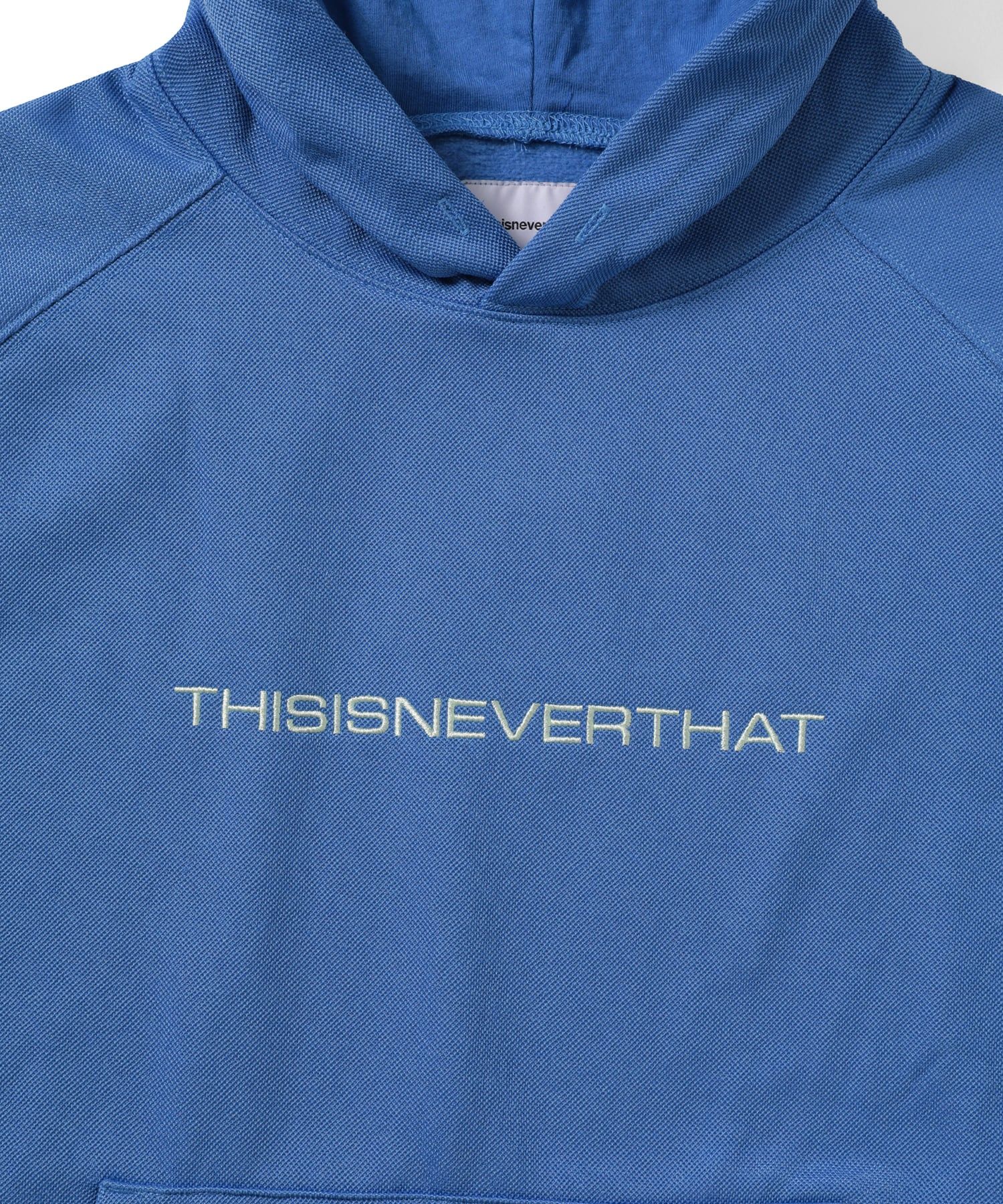 MUSINSA公式 | thisisneverthat Raglan Jersey Hoodie Ultramarine