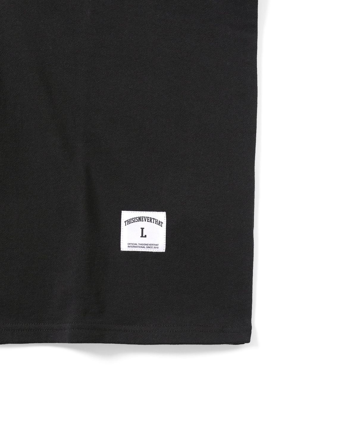 디스이즈네버댓(THISISNEVERTHAT) Paneled Sports Crewneck Off Black