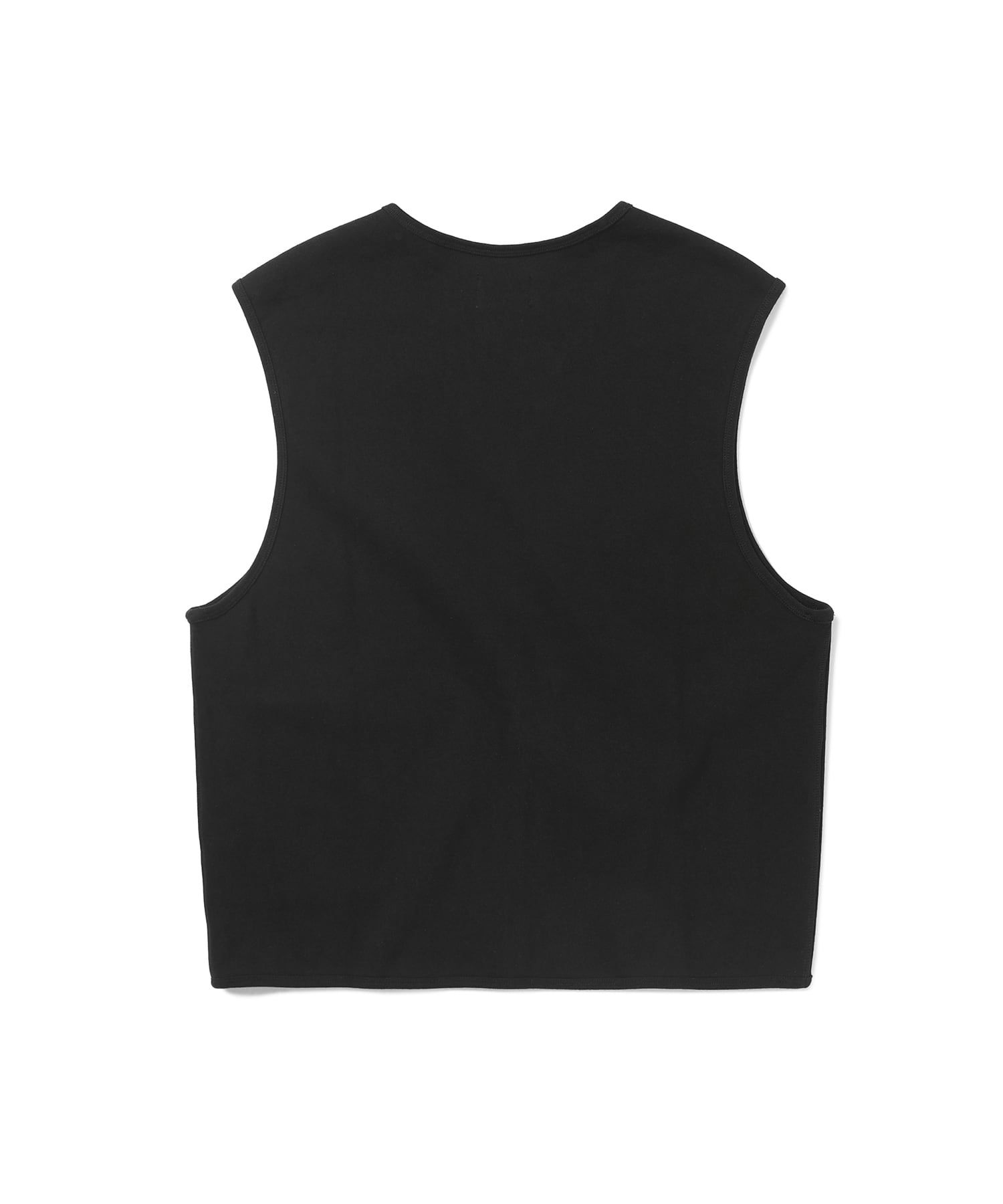 【THISISNEVERTHAT】Zip Sweat Vest Black thisisneverthat | Zip Sweat Vest 'Black' – Hatchet Outdoor