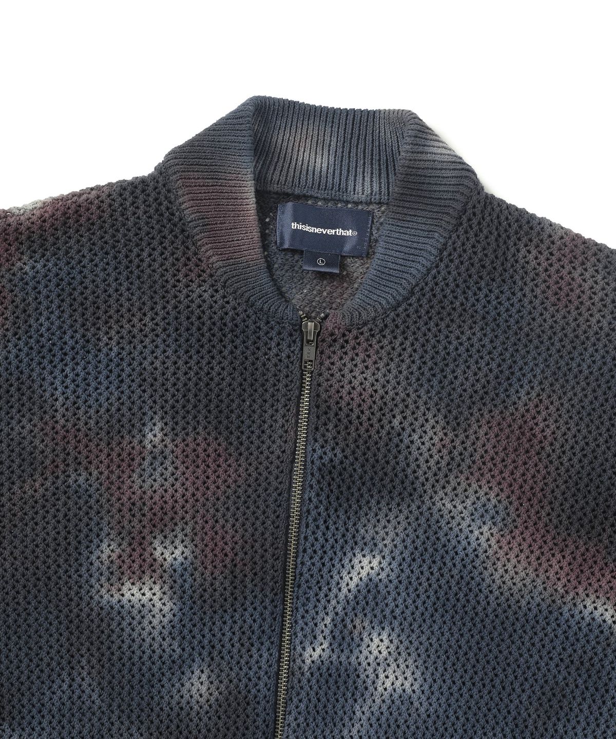 디스이즈네버댓(THISISNEVERTHAT) Net Knit Jacket Indigo