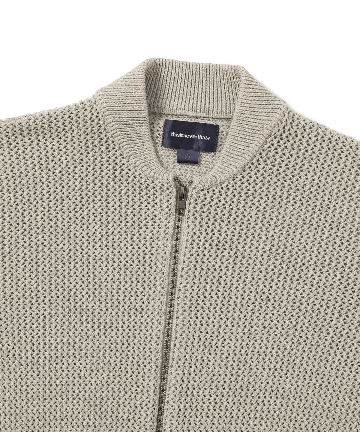 디스이즈네버댓(THISISNEVERTHAT) Net Knit Jacket Beige