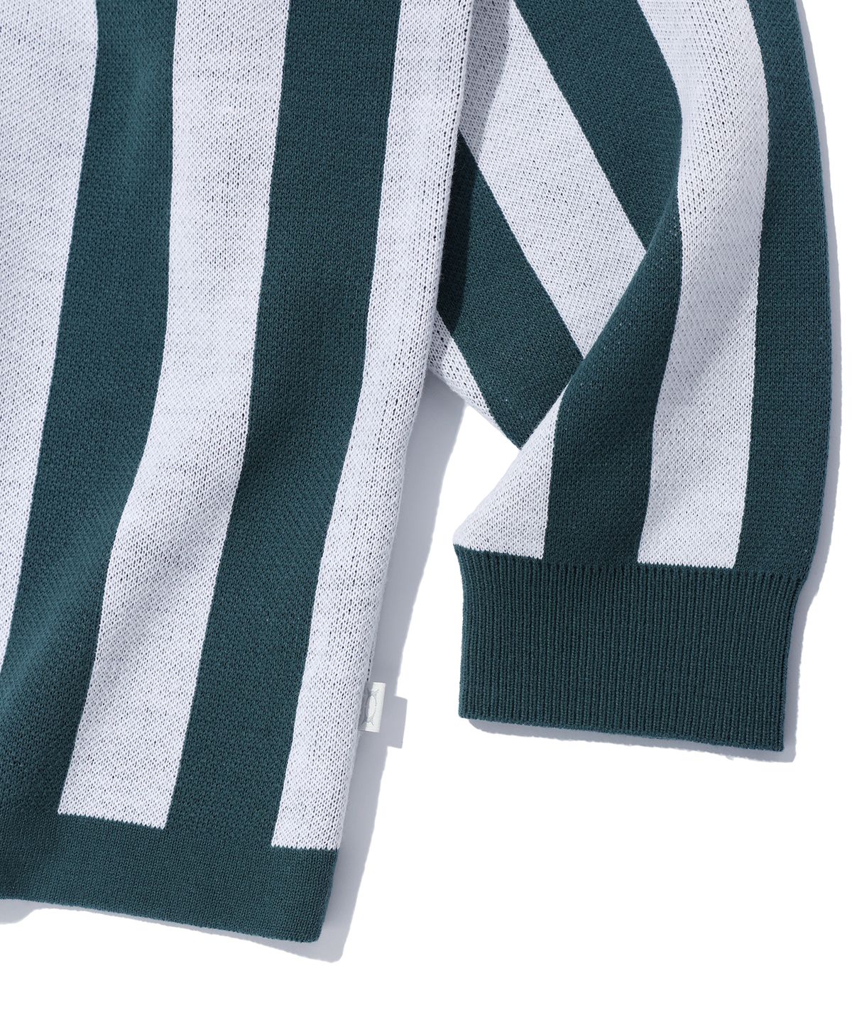 크리틱(CRITIC) KNIT STRIPE RACING JERSEY MINT