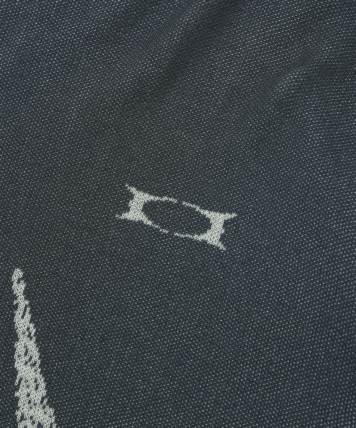 크리틱(CRITIC) WORMHOLE LOGO JACQUARD KNIT CHARCOAL