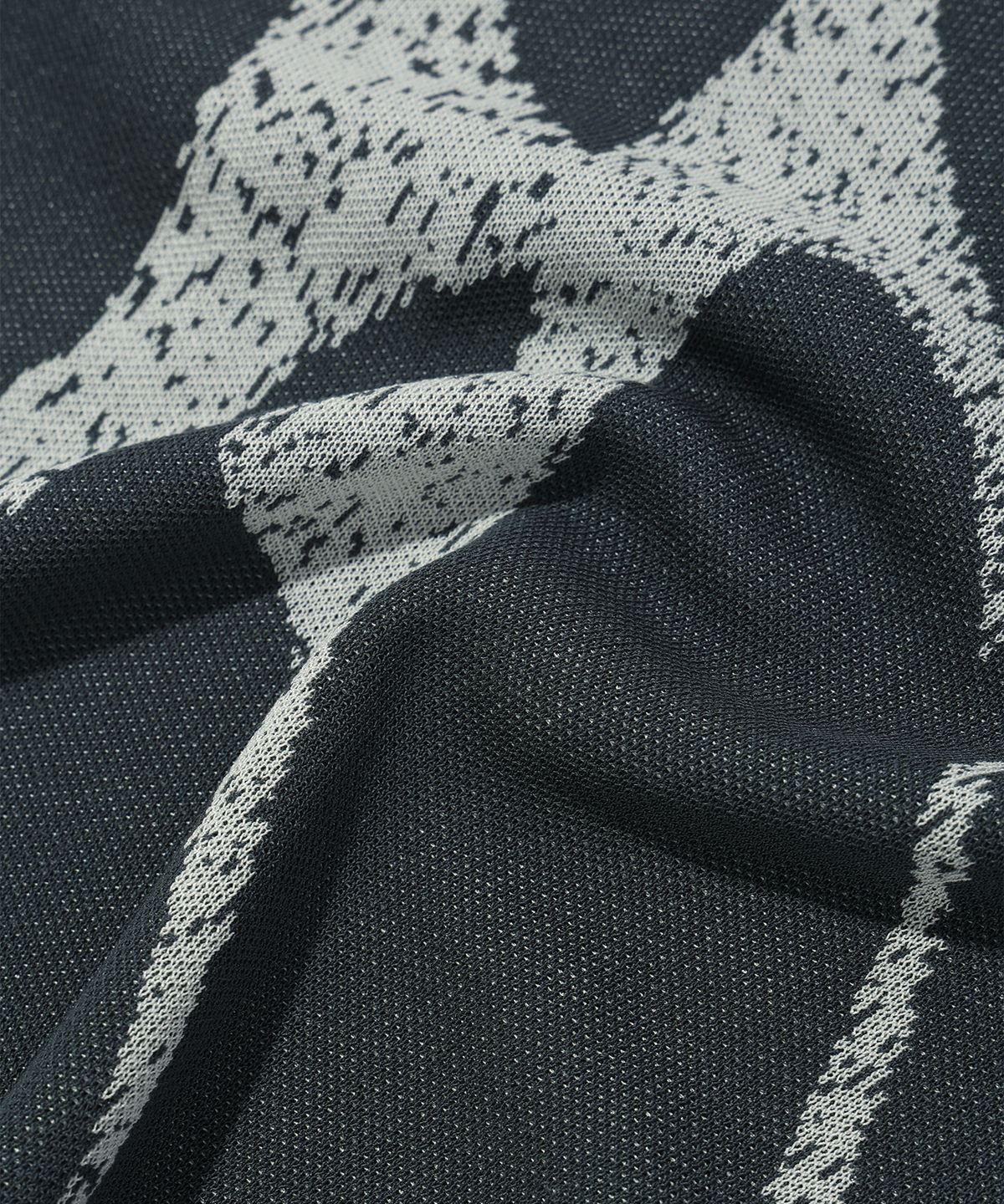 크리틱(CRITIC) WORMHOLE LOGO JACQUARD KNIT CHARCOAL