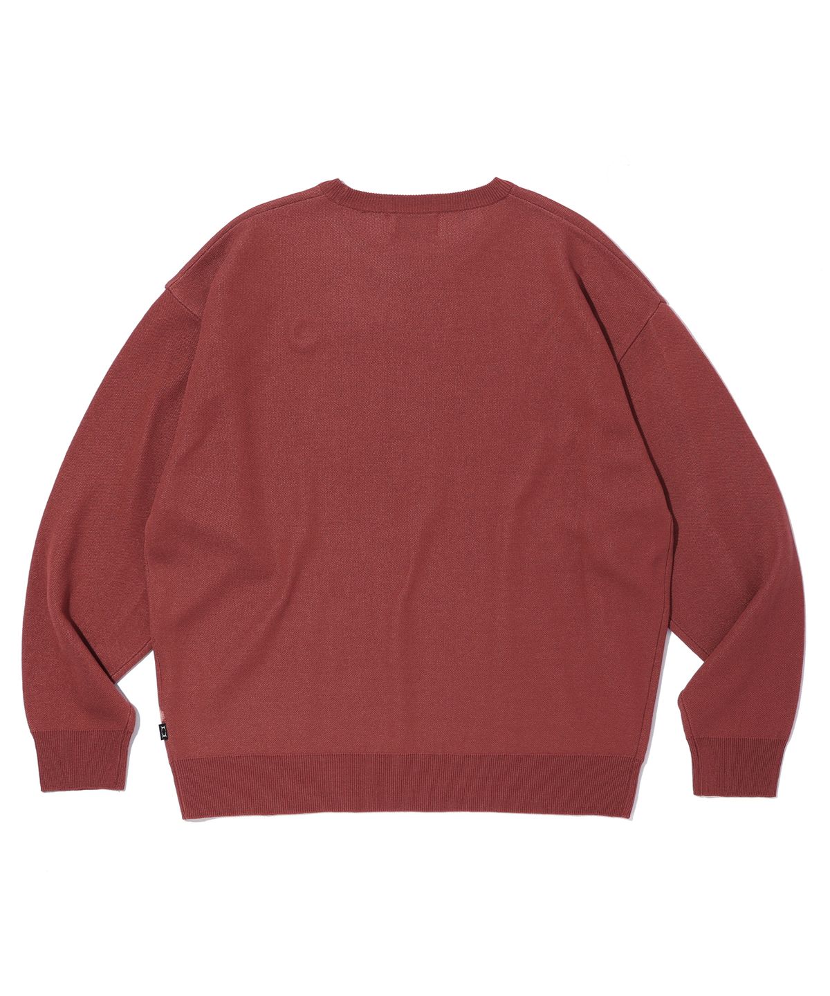 크리틱(CRITIC) WORMHOLE LOGO JACQUARD KNIT BRICK