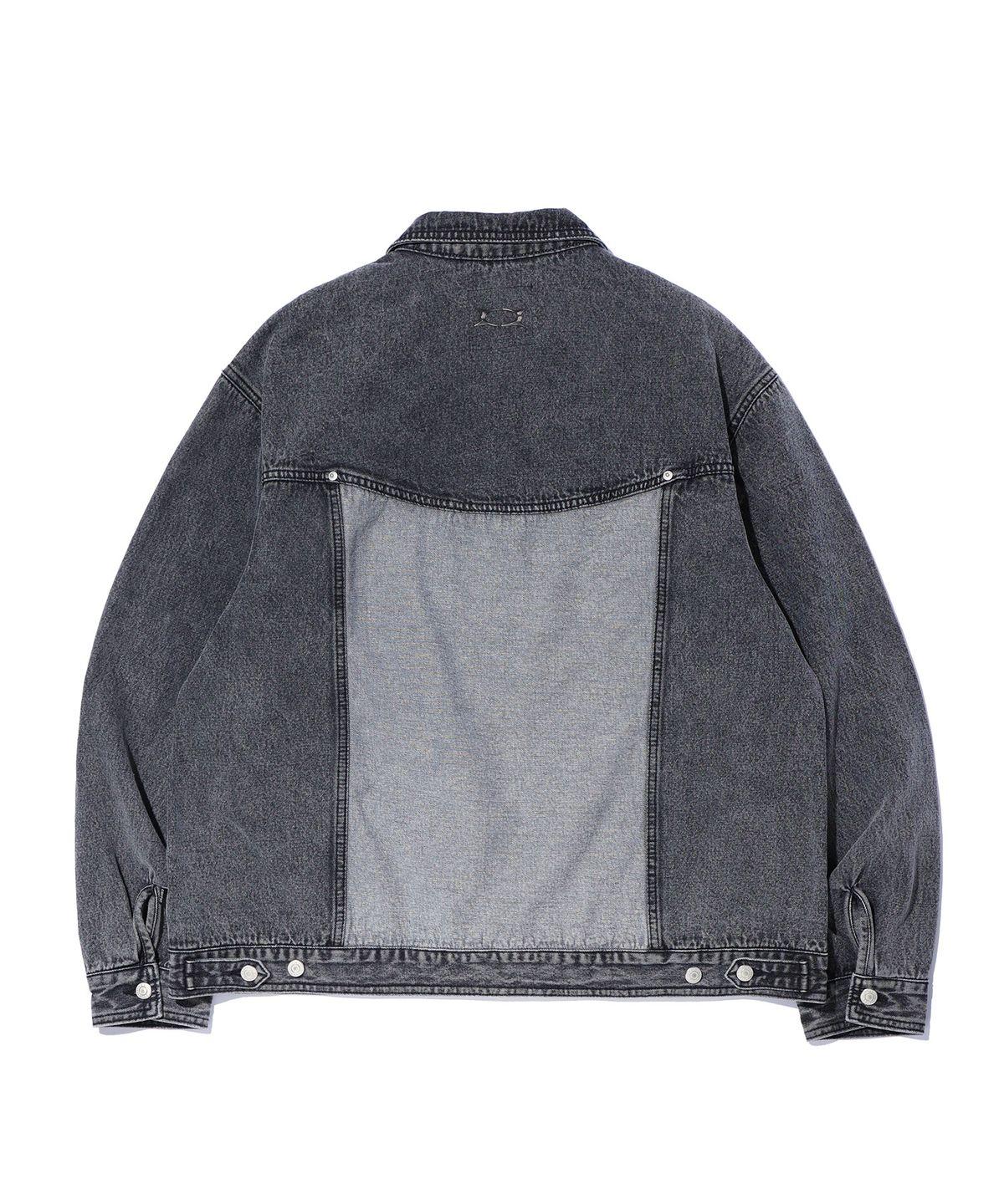크리틱(CRITIC) WORMHOLE LOGO TWO TONE JACKET DARK GREY