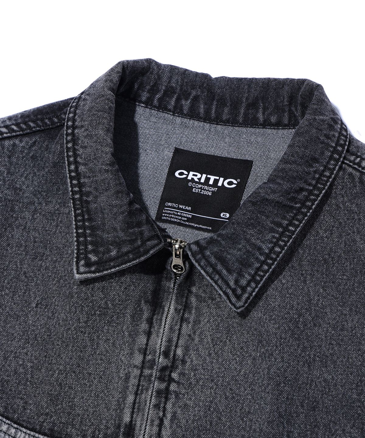 크리틱(CRITIC) WORMHOLE LOGO TWO TONE JACKET DARK GREY