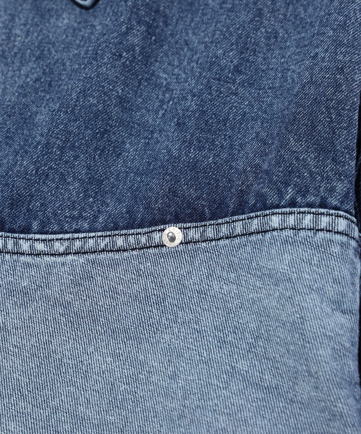 크리틱(CRITIC) WORMHOLE LOGO TWO TONE JACKET MEDIUM INDIGO