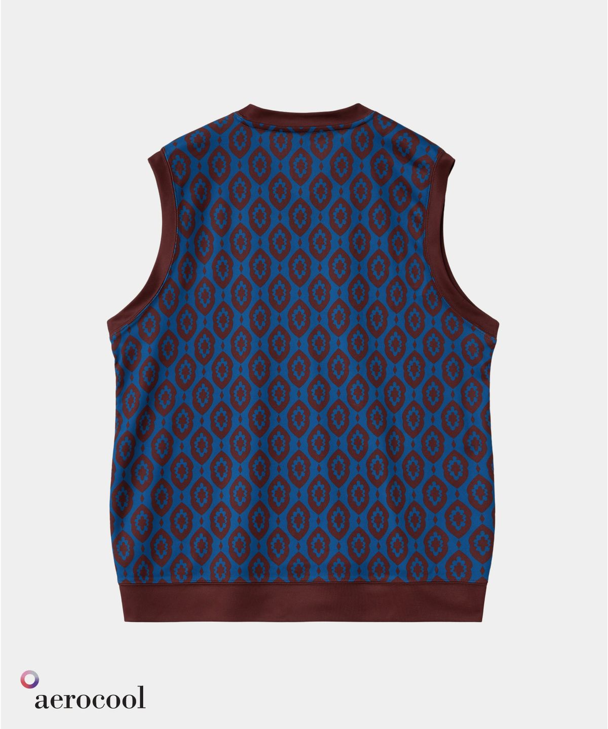 크루멤버스온리(CREW MEMBERS ONLY) FIELD VEST WALL PAPER BURGUNDY BLUE