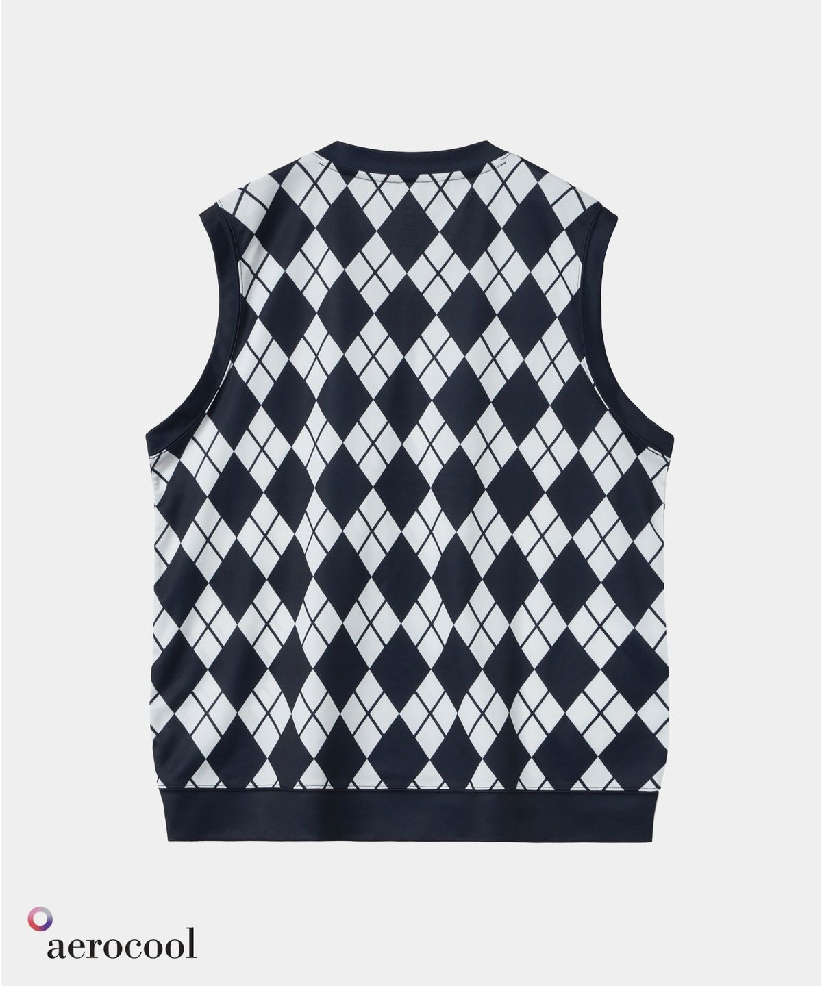 크루멤버스온리(CREW MEMBERS ONLY) FIELD VEST ARGYLE NAVY