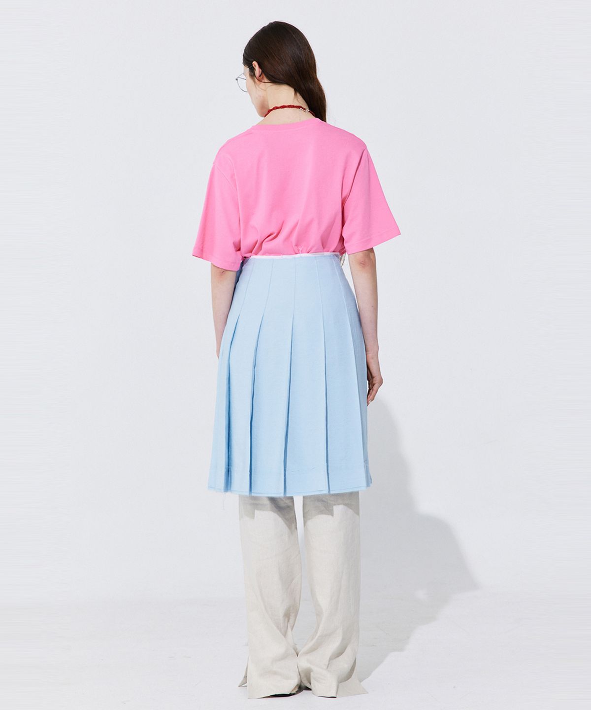 분더캄머(WNDERKAMMER) Linen semi-Bootscut Trousers_Light Beige (린넨 세미부츠컷 트라우져_라이트 베이지)