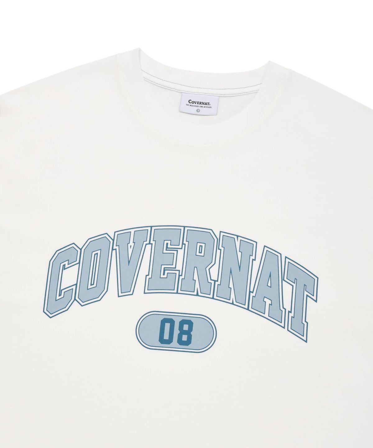 커버낫(COVERNAT) 아치 로고 티셔츠 화이트