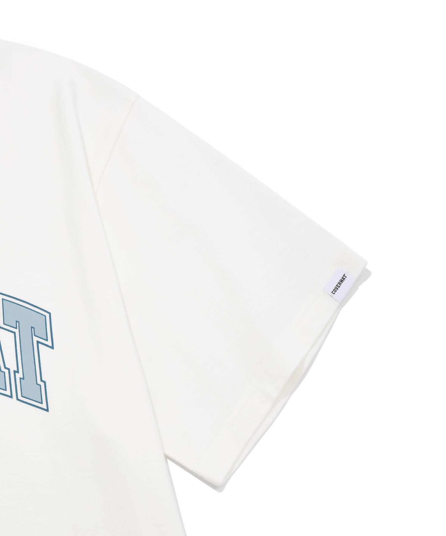 MUSINSA | COVERNAT arch logo t-shirt white