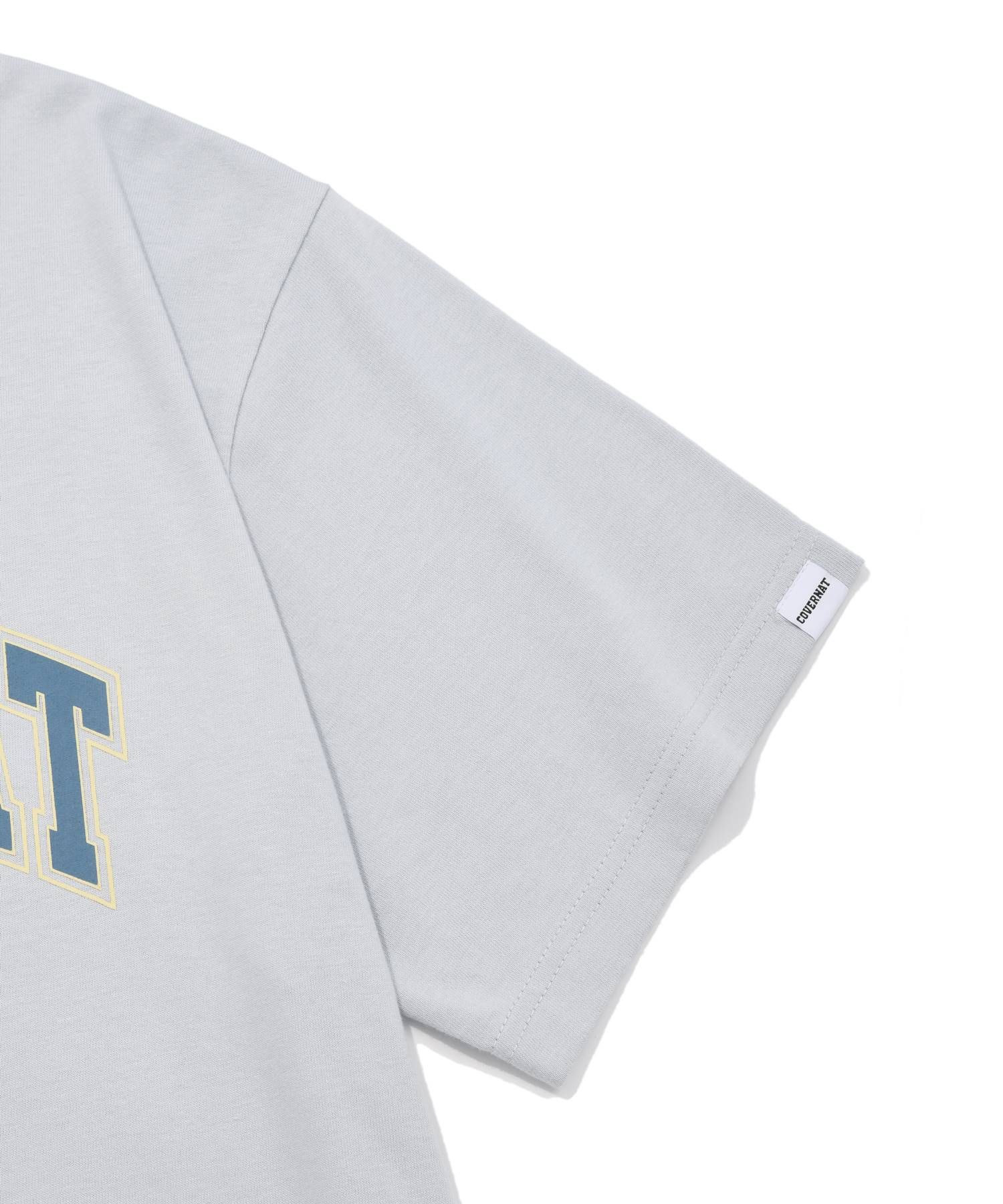MUSINSA | COVERNAT Arch logo t-shirt sky blue