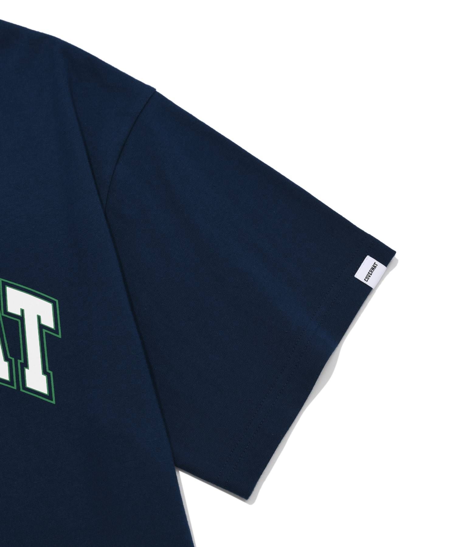 MUSINSA | COVERNAT arch logo t-shirt navy