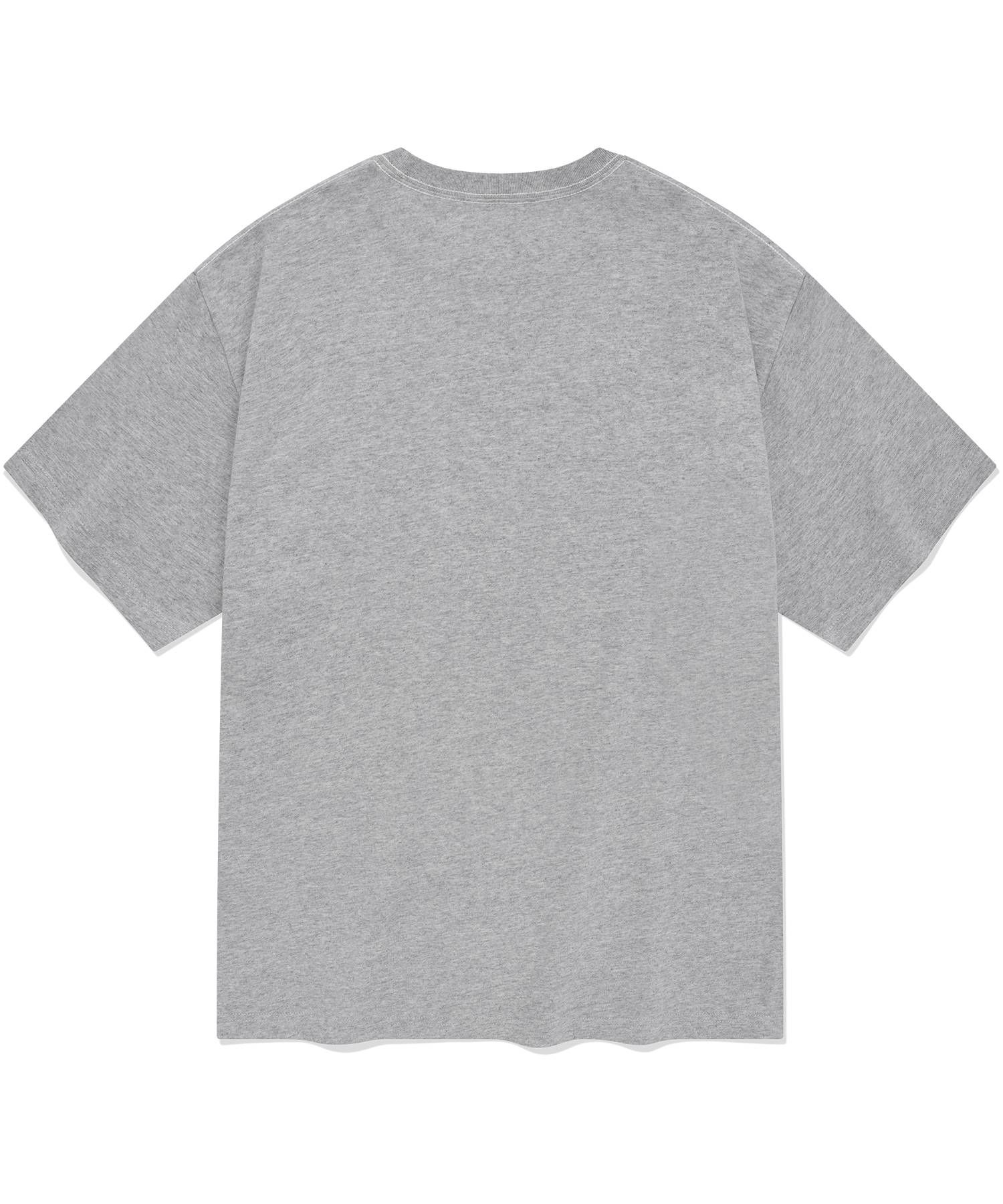 MUSINSA | COVERNAT Arch Logo T-Shirt Melange Gray