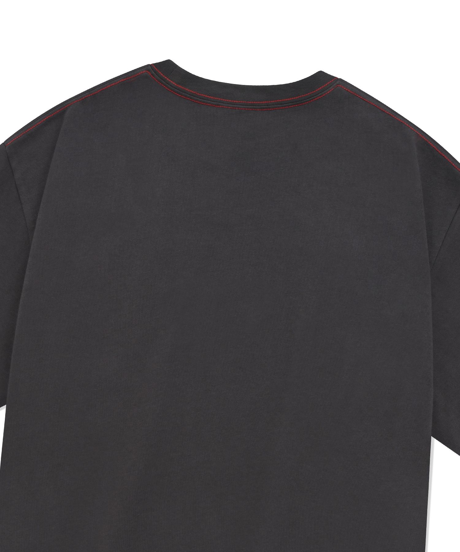 MUSINSA | COVERNAT arch logo t-shirt charcoal