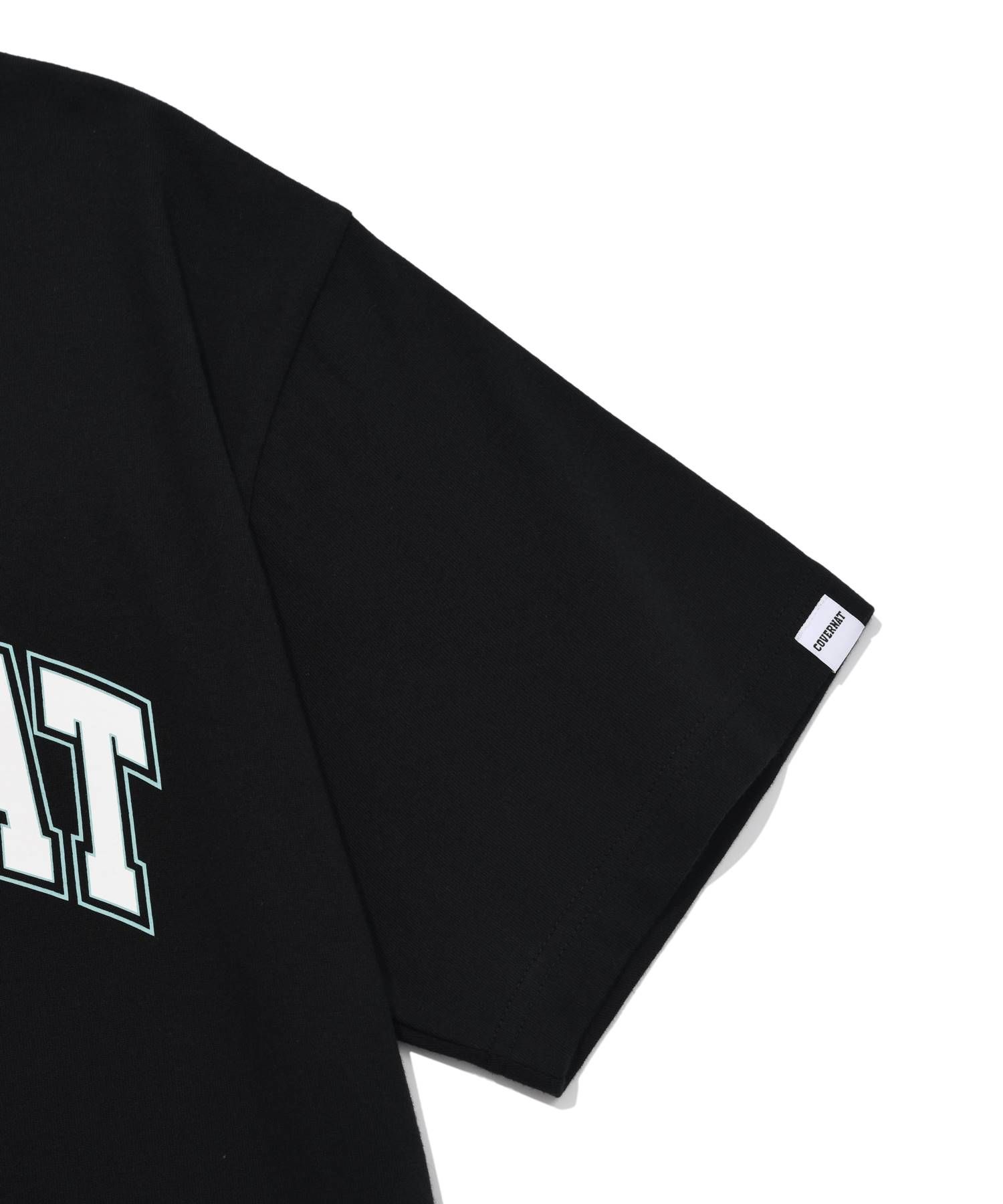 Tシャツ・カットソー [COVERNAT][YOSIGO] Urban Rainscape TShirt Black COMME DES GARCONS SHIRT Black T-shirt with printed logo FO
