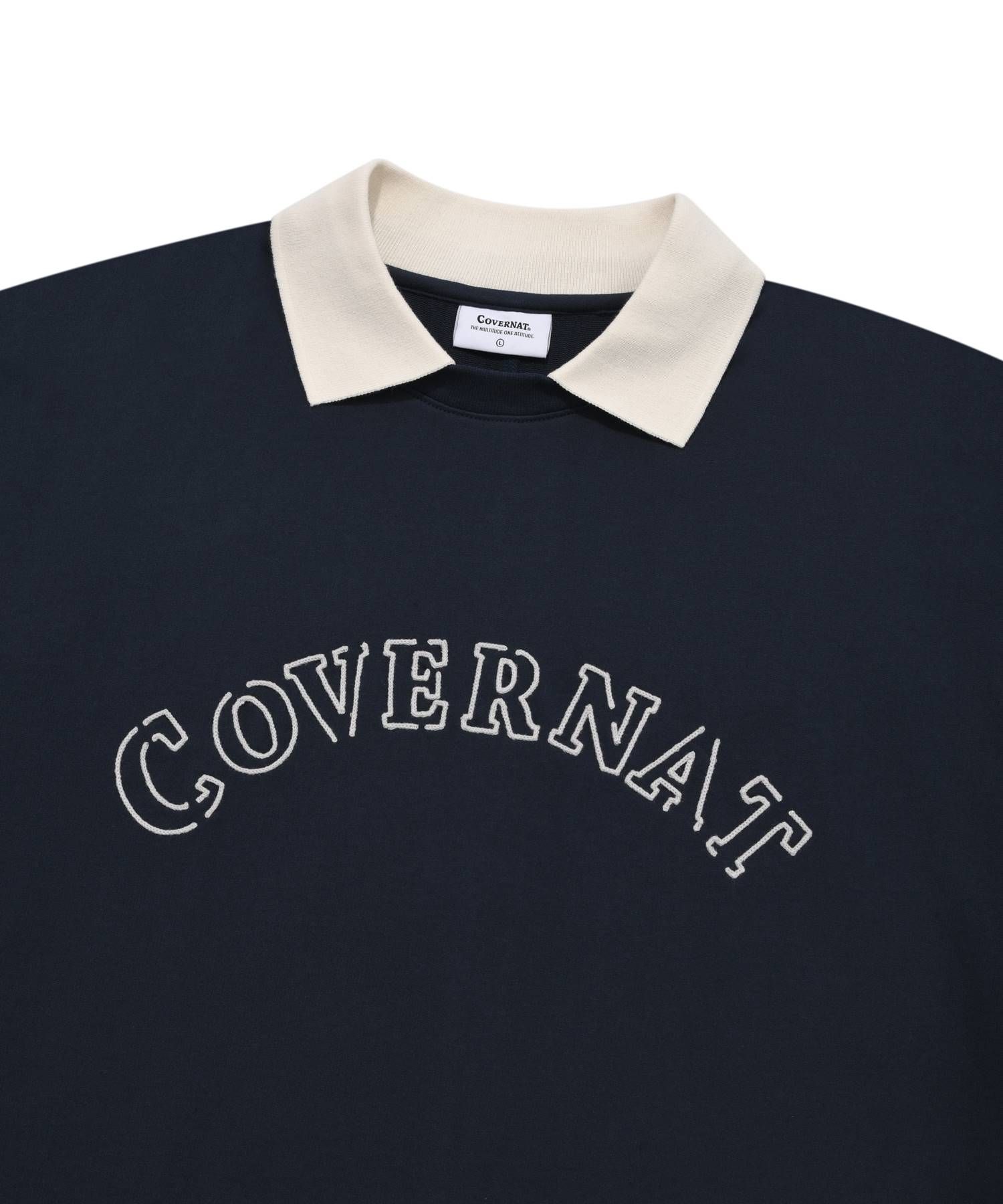 MUSINSA | COVERNAT arch uniform t-shirt navy