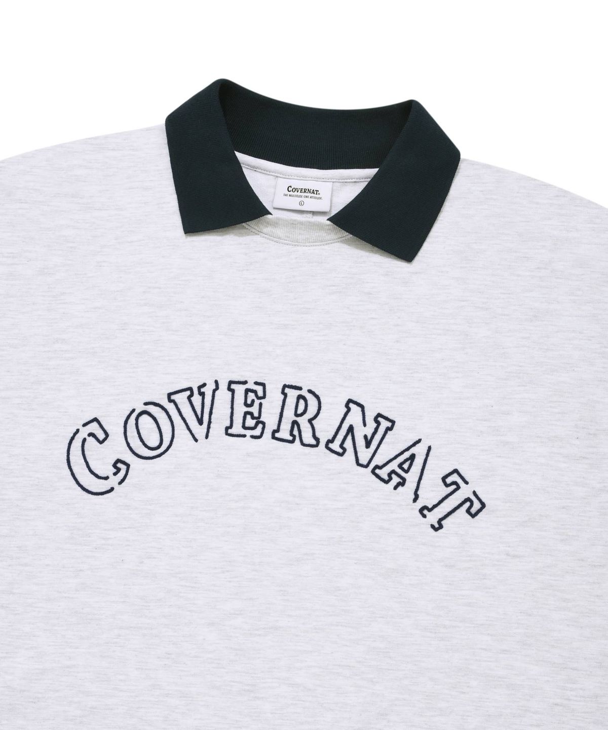 커버낫(COVERNAT) 아치 유니폼 티셔츠 헤더 그레이