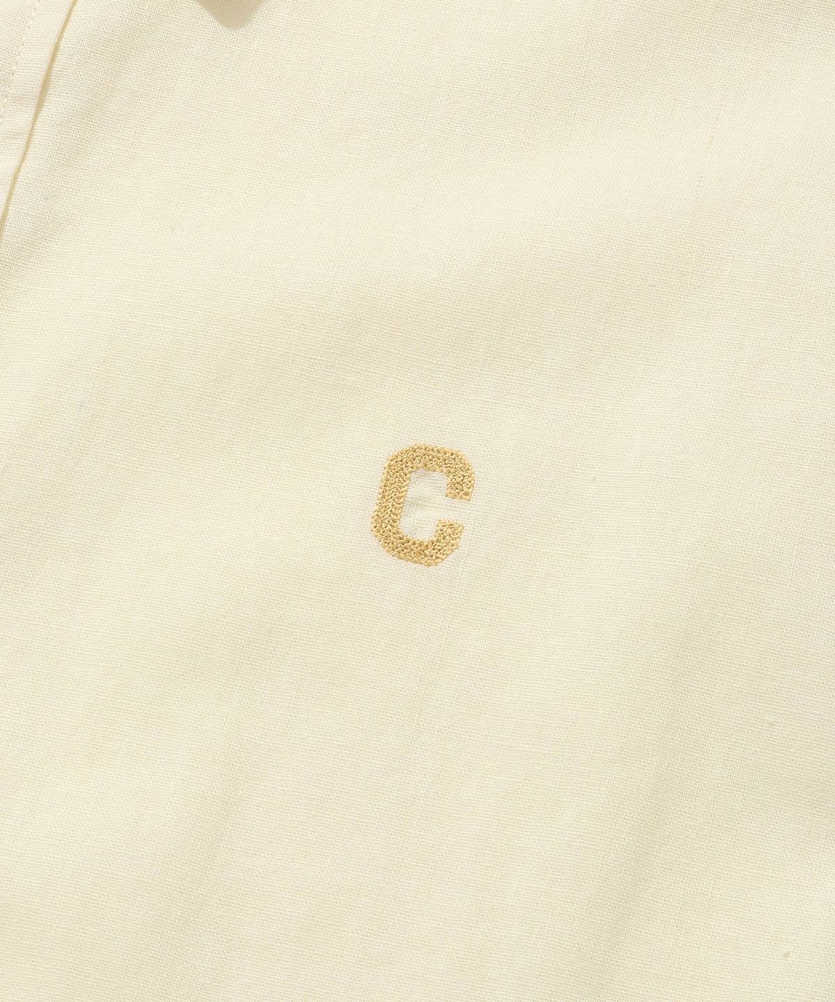 커버낫(COVERNAT) 린넨 체인 C 로고 셔츠 옐로우