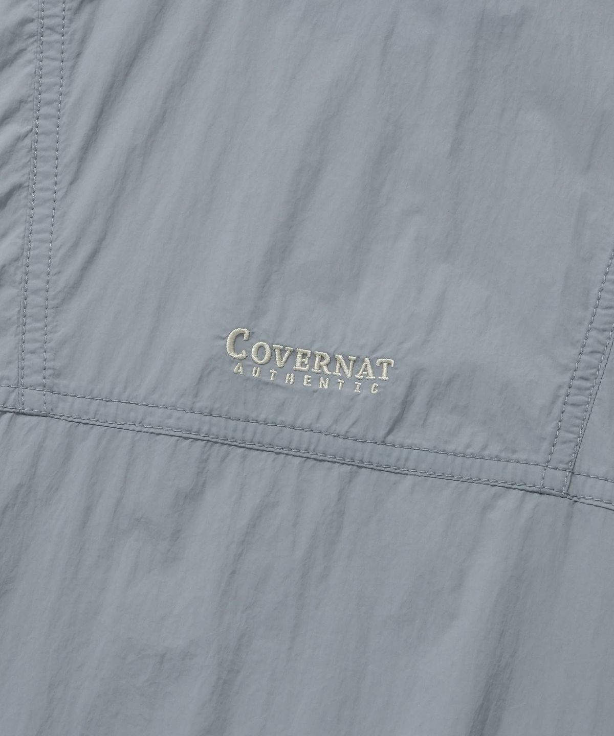 커버낫(COVERNAT) 경량 컬러블록 윈드브레이커 그레이