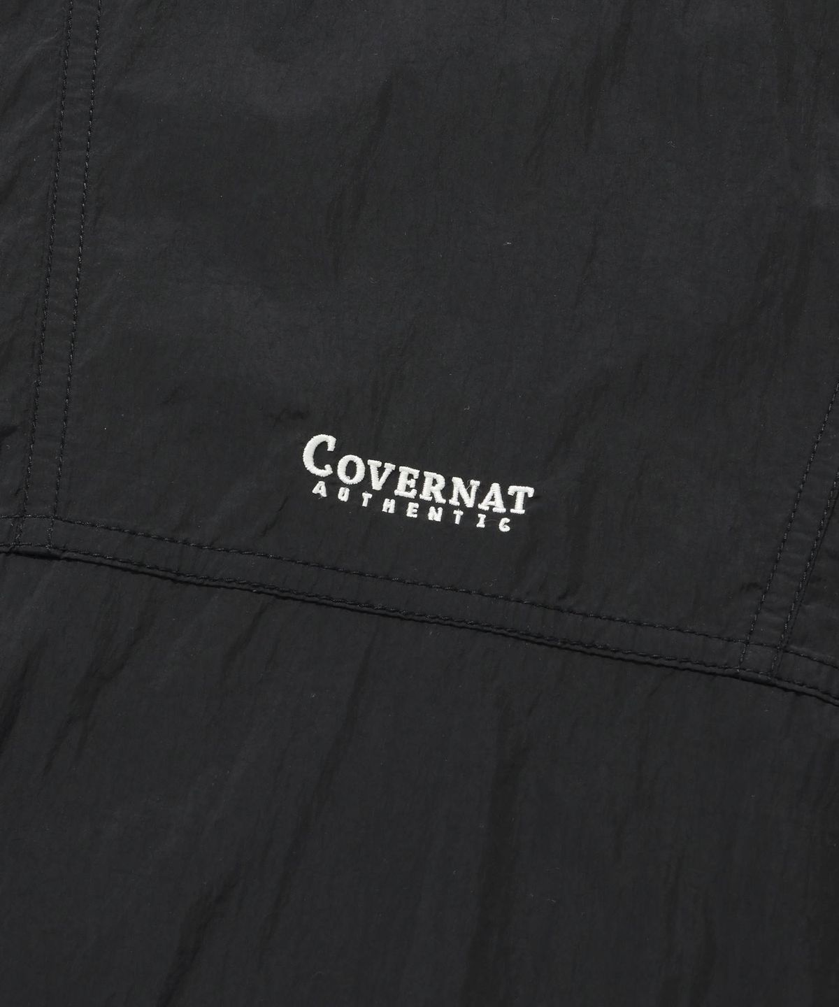 커버낫(COVERNAT) 경량 컬러블록 윈드브레이커 블랙