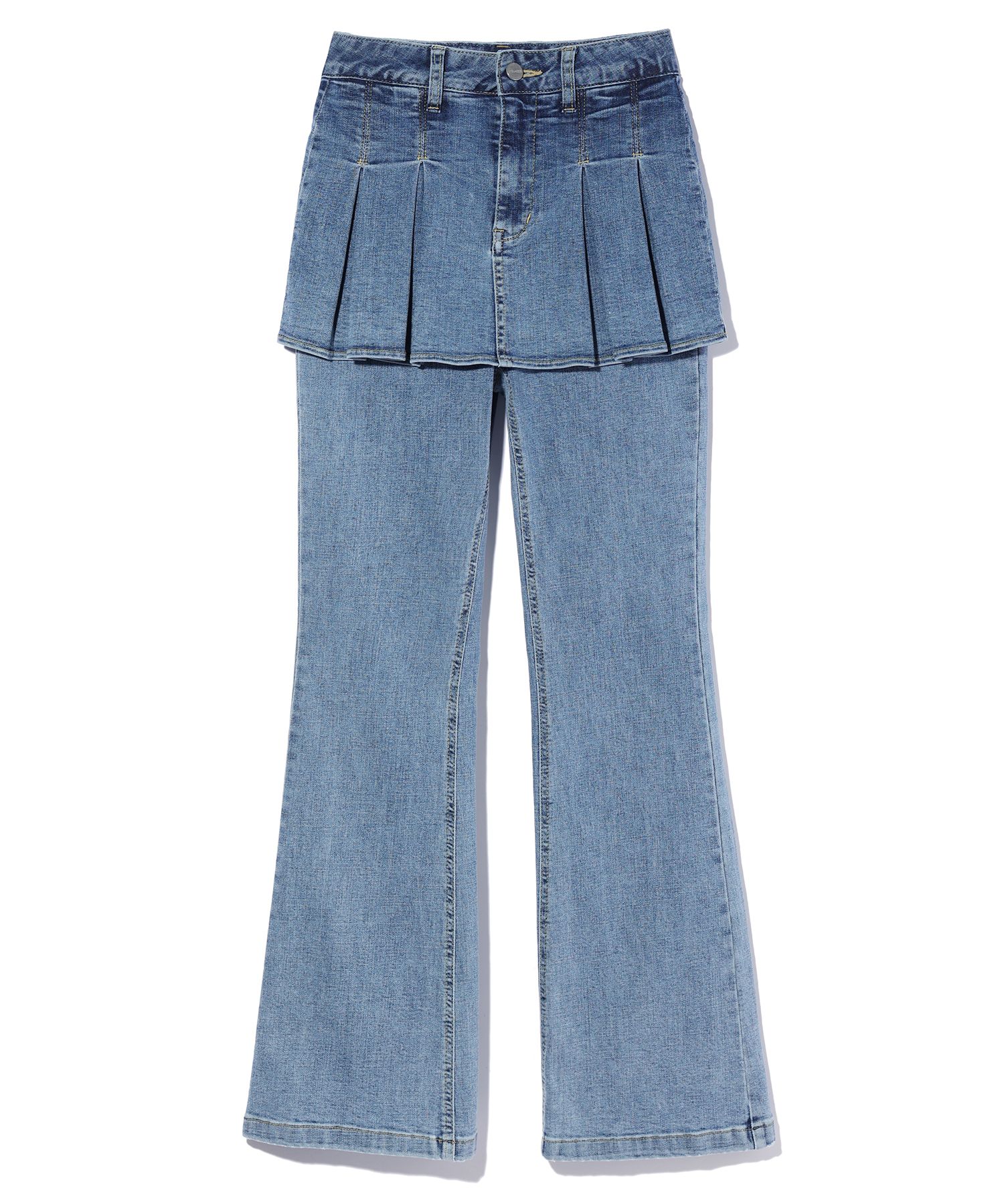 MUSINSA公式 | YOUHEE DENIM SKIRT PANTS SKY BLUE