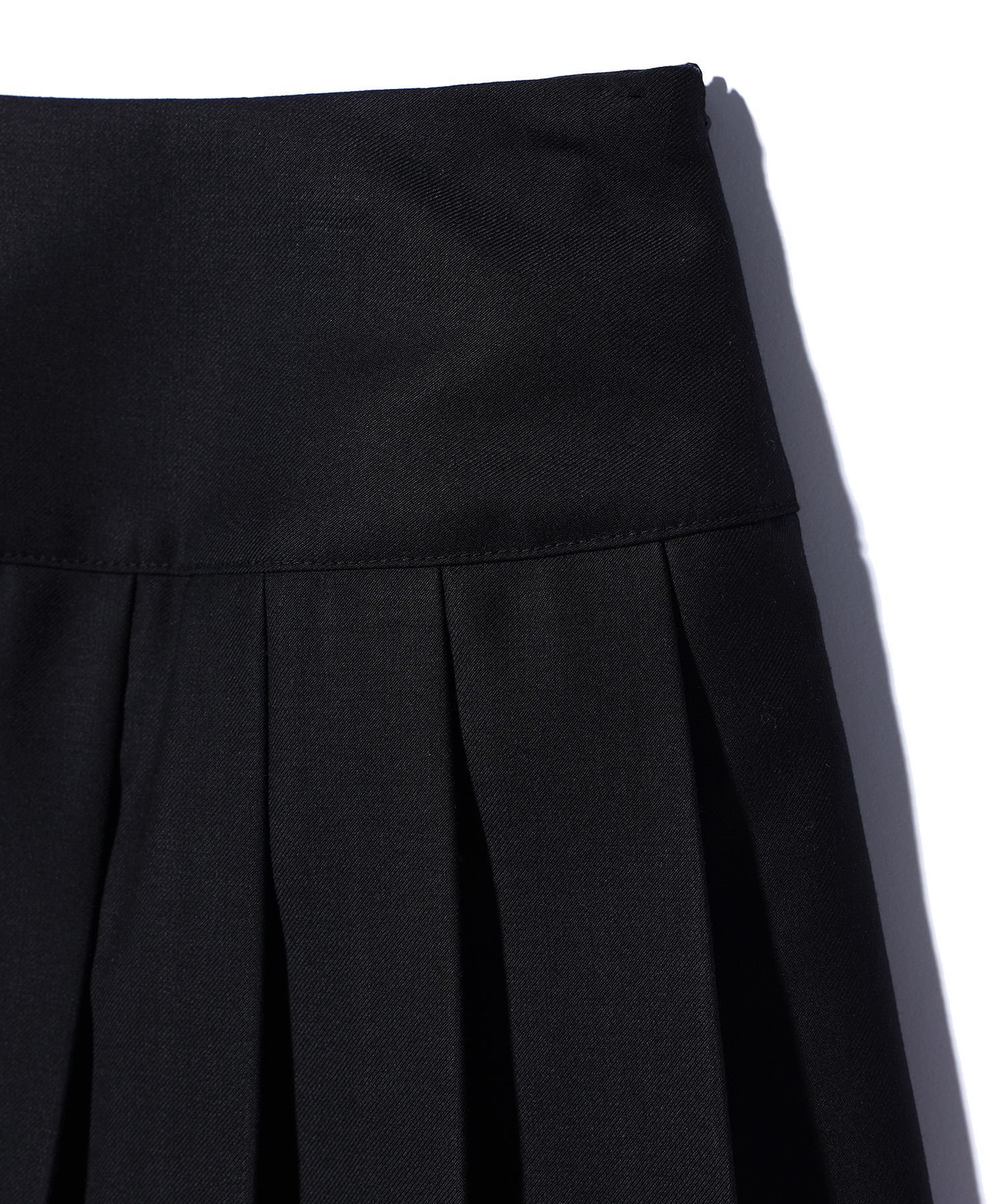 MUSINSA公式 | YOUHEE PLEATS SKIRT BLACK
