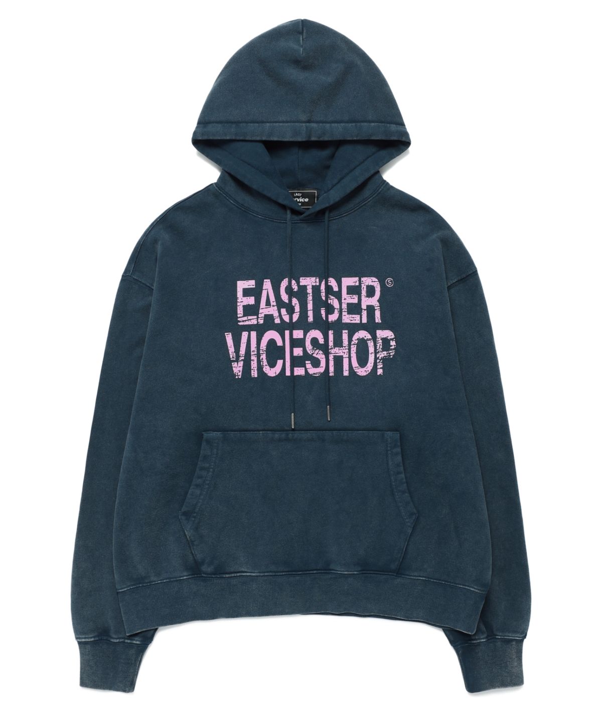 이스트서비스샵(eastserviceshop) Vice Shop Dyed Hoodie - Washed Navy