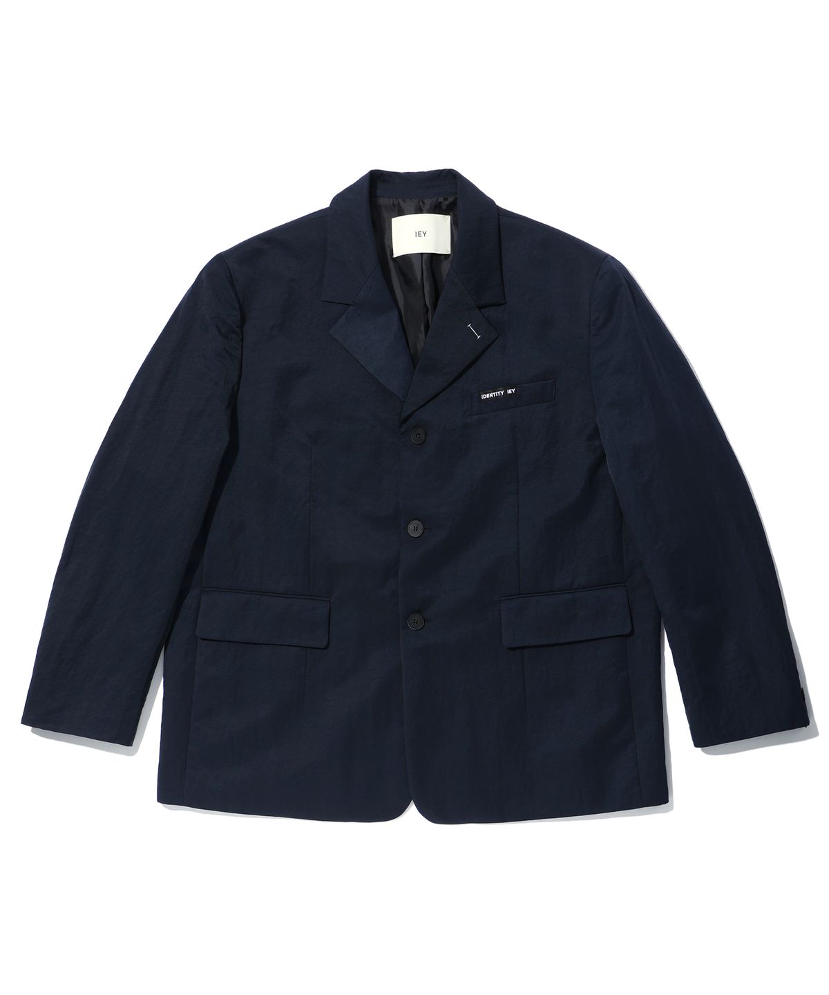 이에이(IEY) NYLON OVERSIZED BLAZER Navy