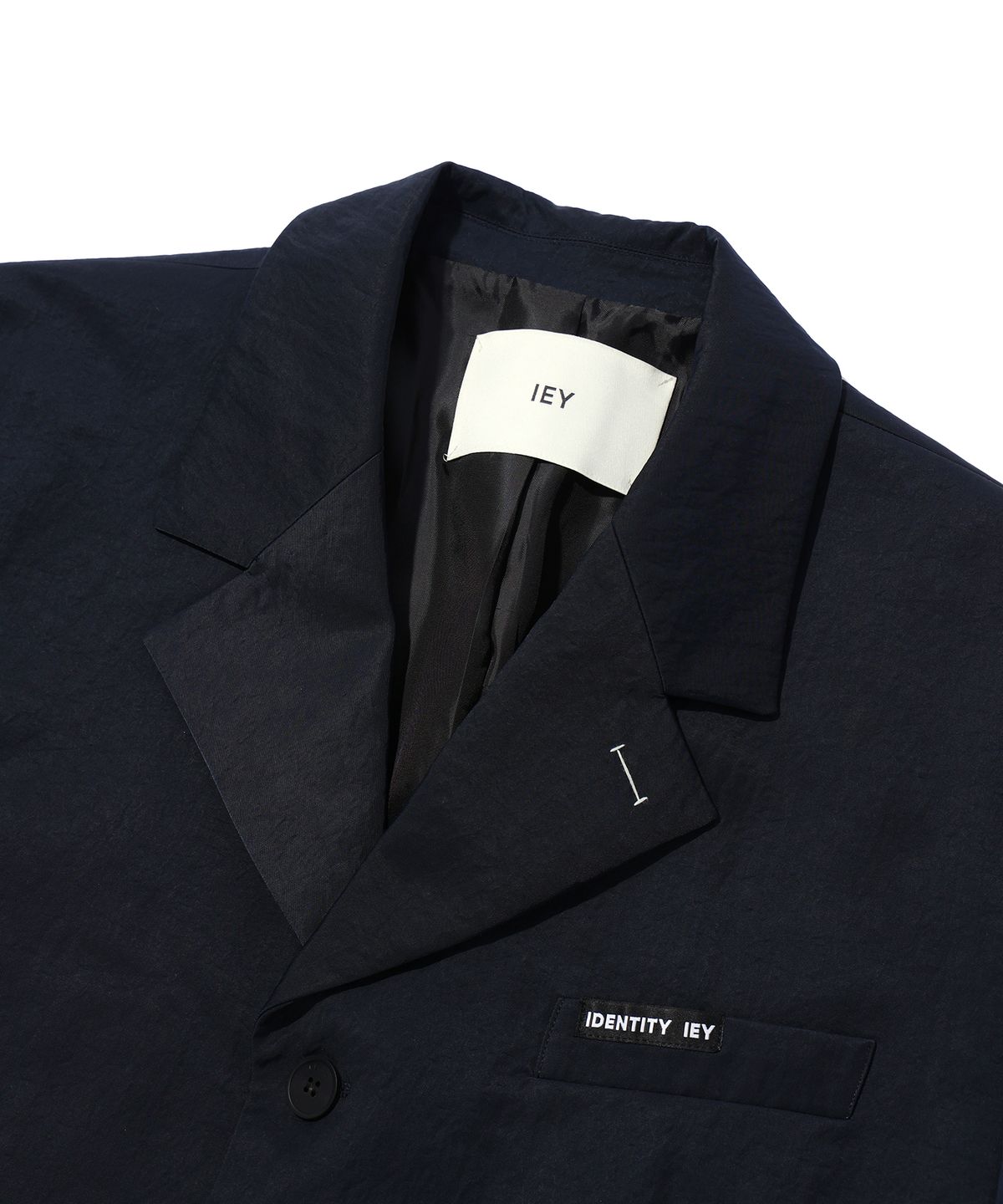 이에이(IEY) NYLON OVERSIZED BLAZER Navy