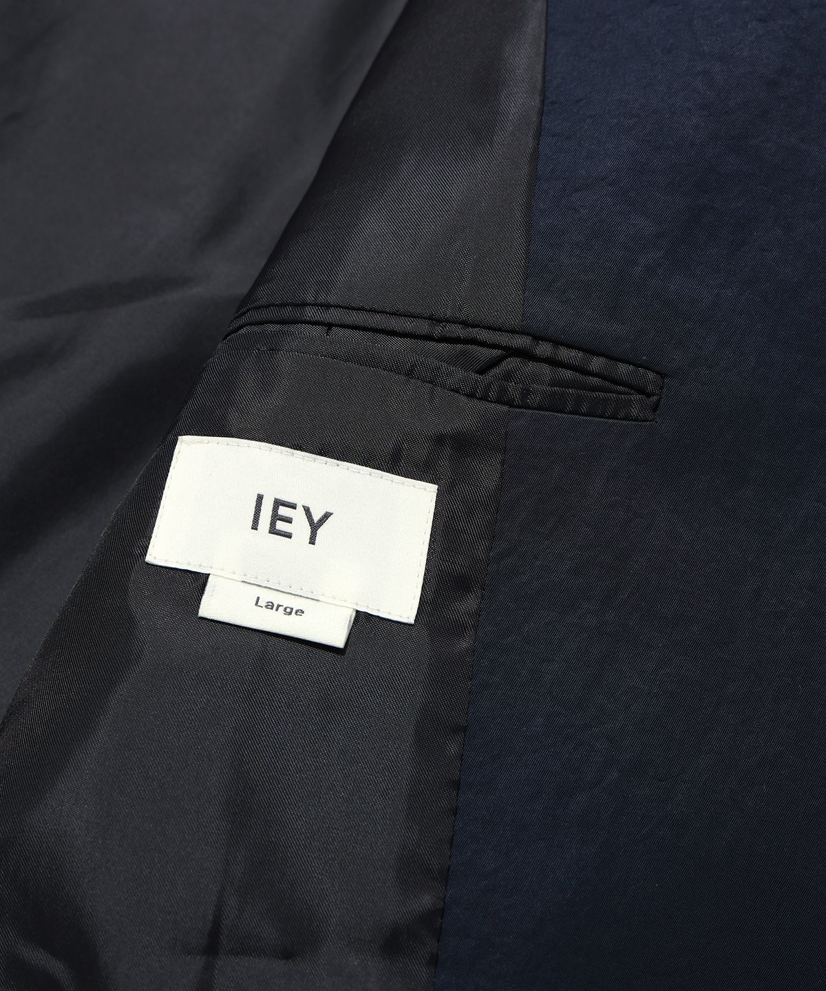 이에이(IEY) NYLON OVERSIZED BLAZER Navy