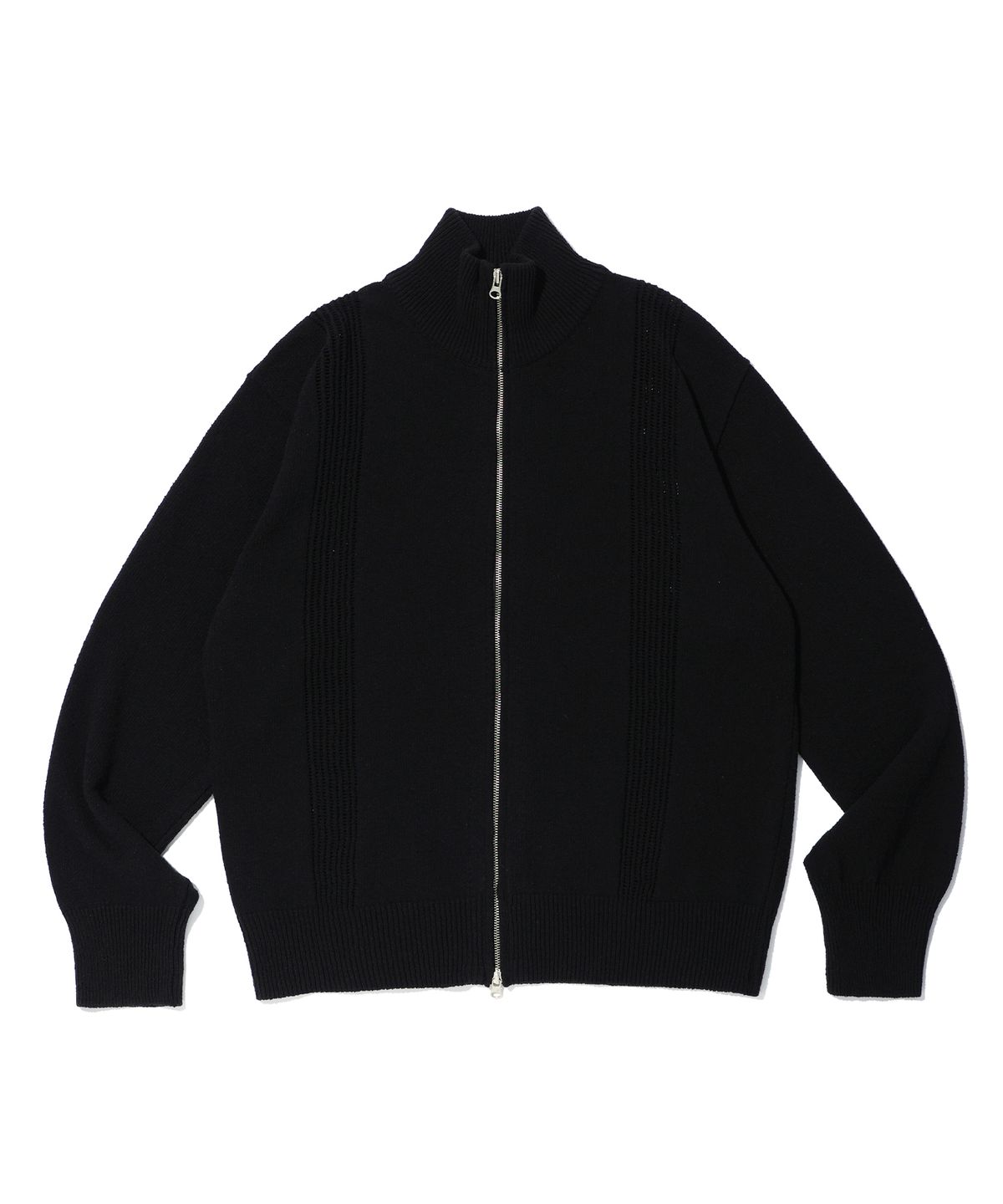 이에이(IEY) NET ZIP UP CARDIGAN Black